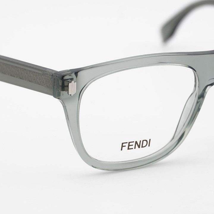 Fendi Fendi FE50070I 020 Eyeglasses Grey 54mm Square Frame Size ONE SIZE - 2 Thumbnail