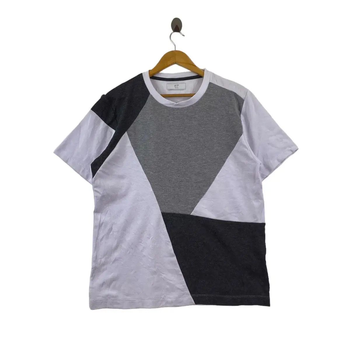 Vintage Vintage EDIFICE PARIS 417 Collection Patchwork Tee Shirt Top Size L / US 10 / IT 46 - 1 Thumbnail