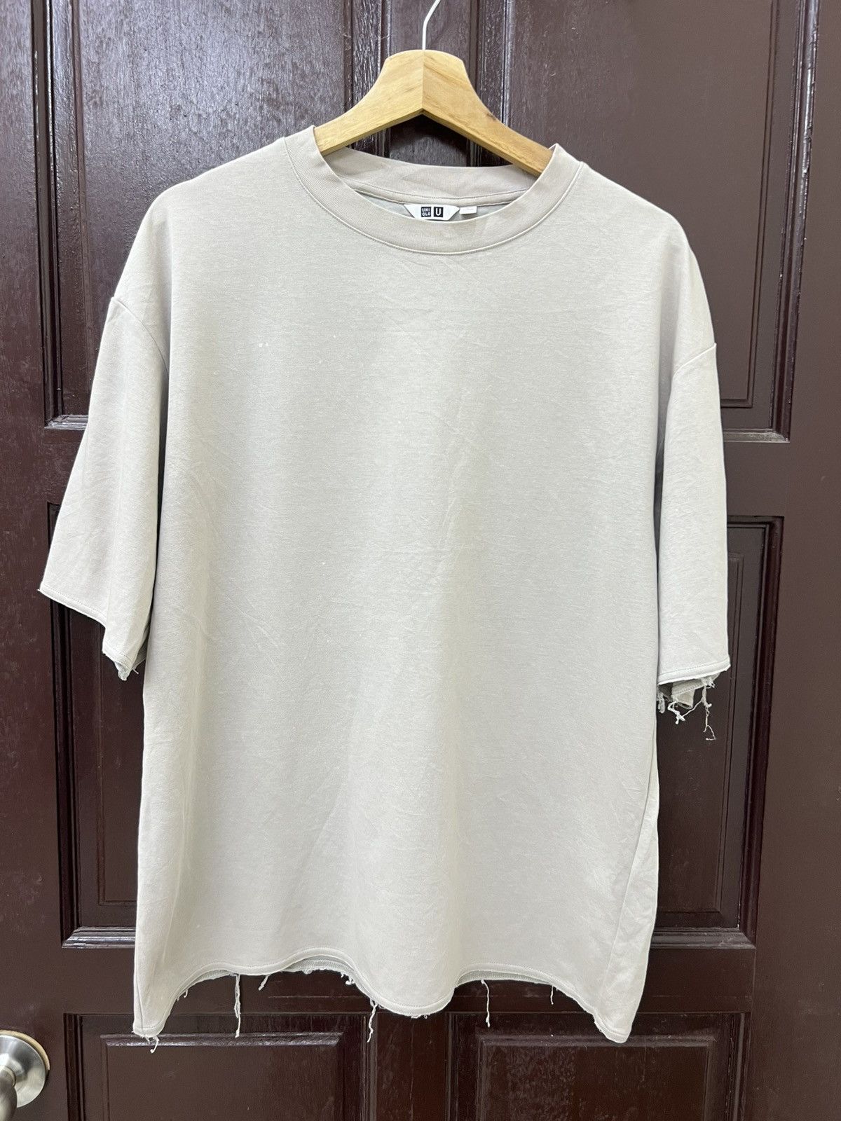 Lemaire × Uniqlo Thrashed Faded Distressed Lemaire Baggy Tee Size US L / EU 52-54 / 3 - 1 Thumbnail