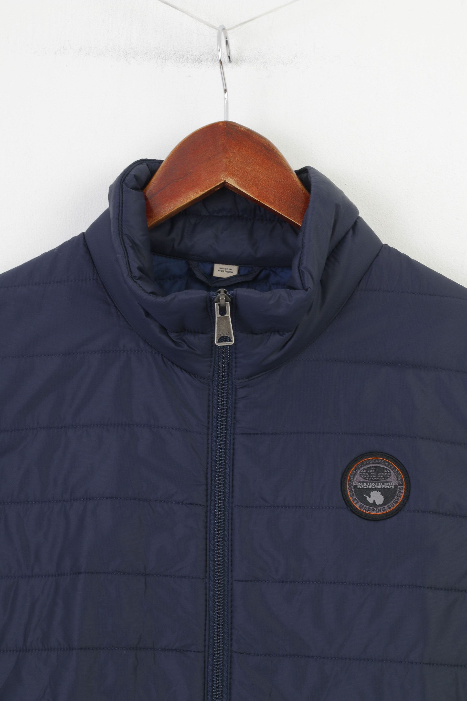 Napapijri Napapijri Men L Vest Navy Padded Full Zipper 10556 Size US L / EU 52-54 / 3 - 3 Thumbnail
