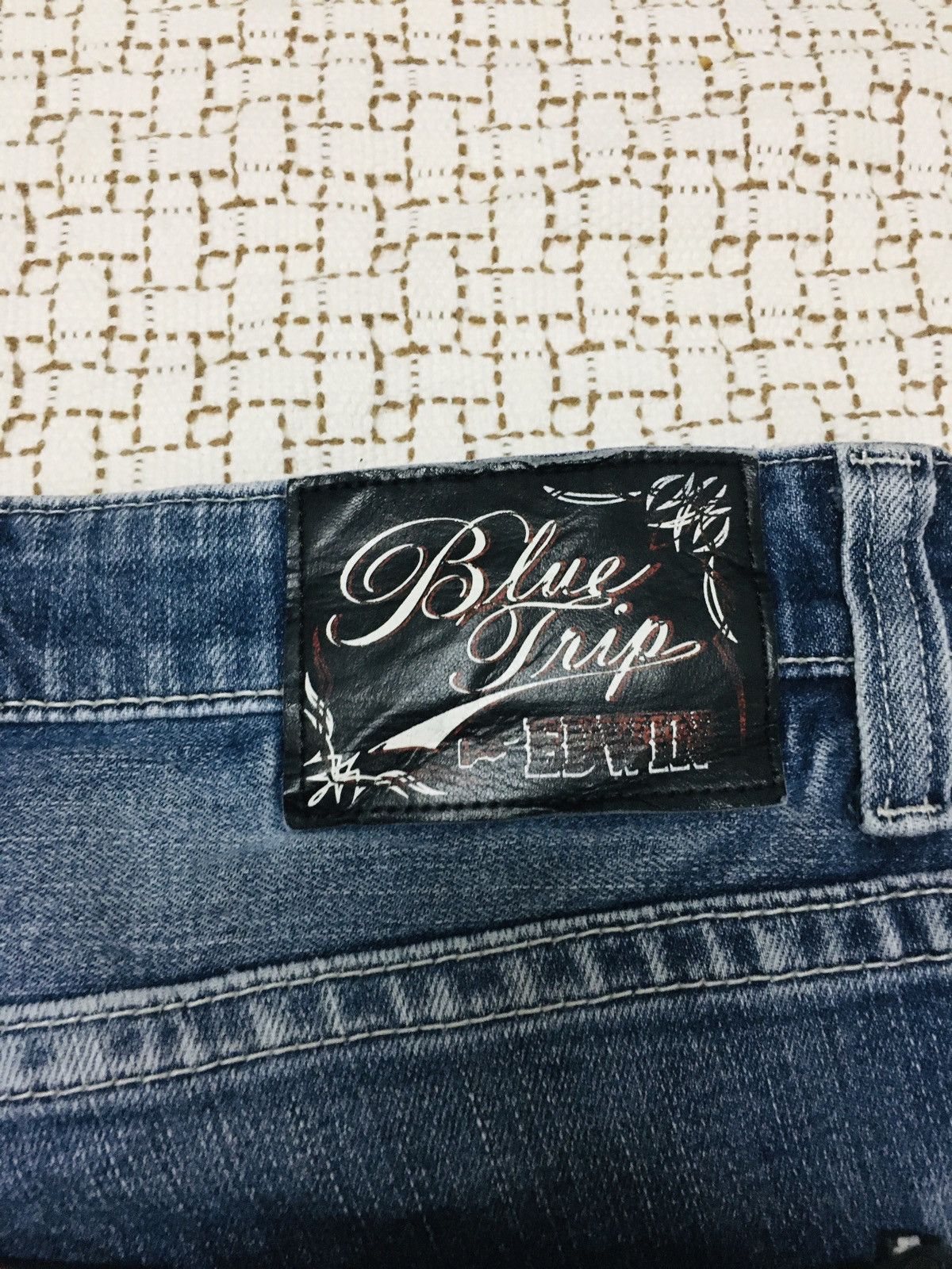 Edwin × Japanese Brand Edwin Blue Trip Jeans (17) Size US 35 - 15 Thumbnail