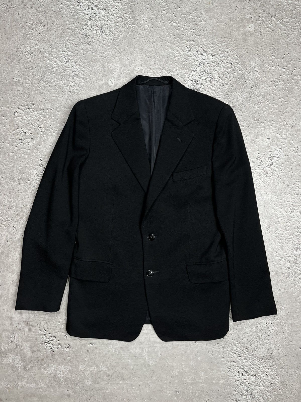 Other Ludwig & Schirmer Heavy Vintage Black Wool Blazer Austria Size 42R - 1 Thumbnail
