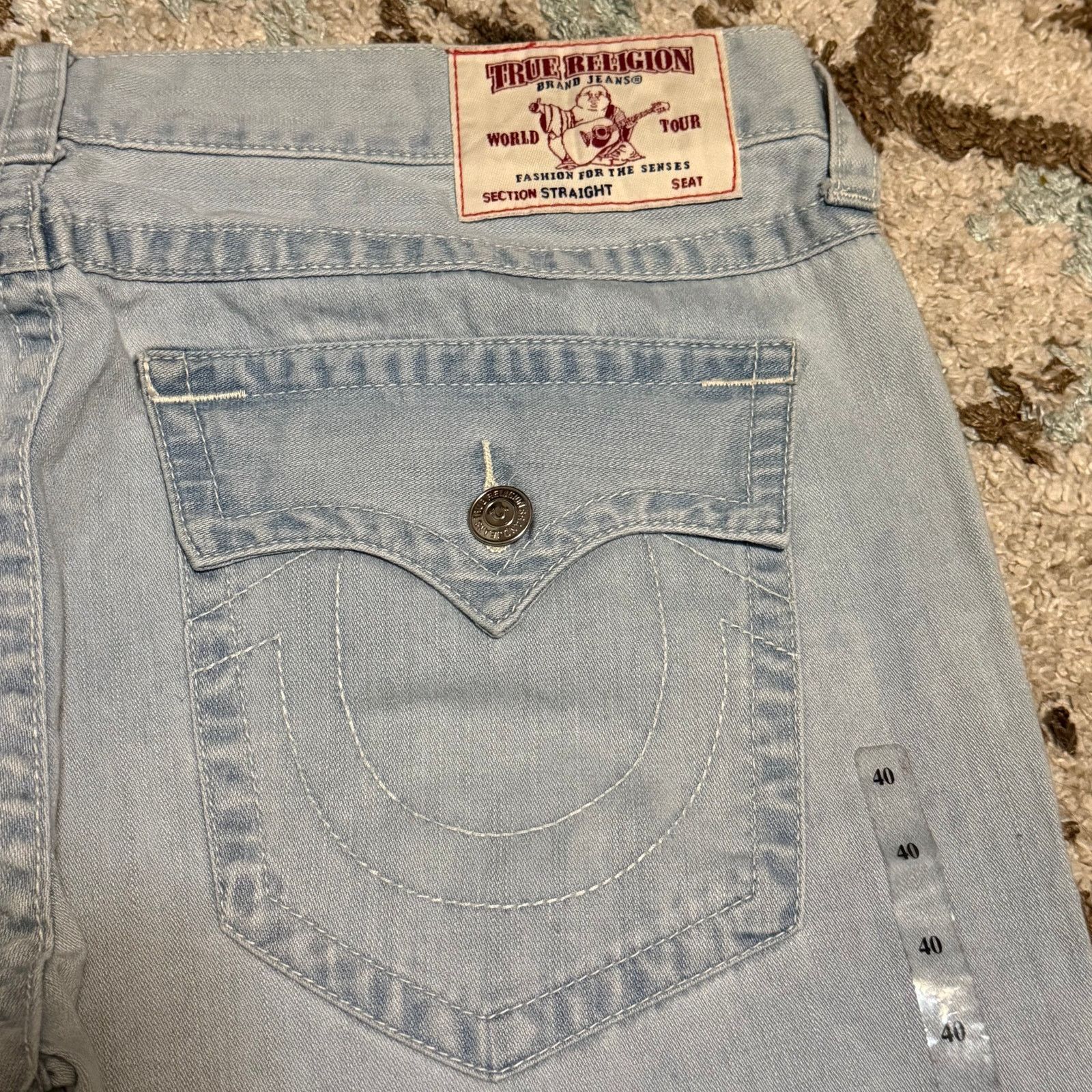 True Religion NWT True Religion Straight Flap Pocket Jeans Size 40 Size US 40 / EU 56 - 4 Thumbnail