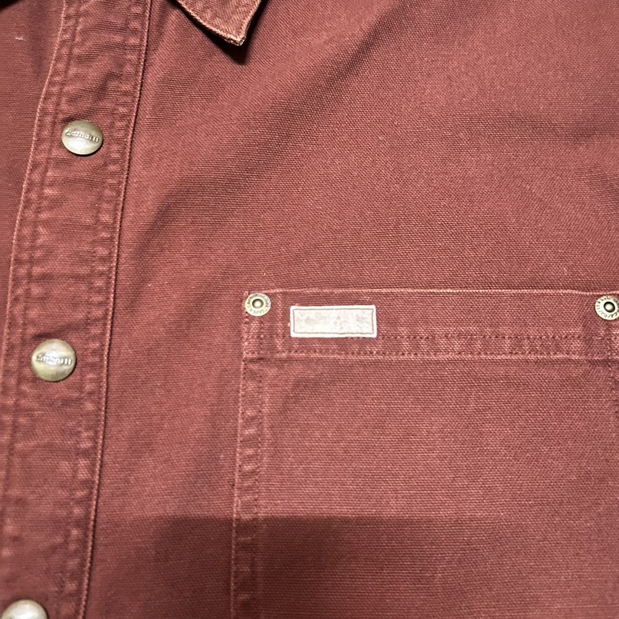 Carhartt Distressed Carhartt Button Up Jacket Sun Faded Size US XXL / EU 58 / 5 - 7 Thumbnail