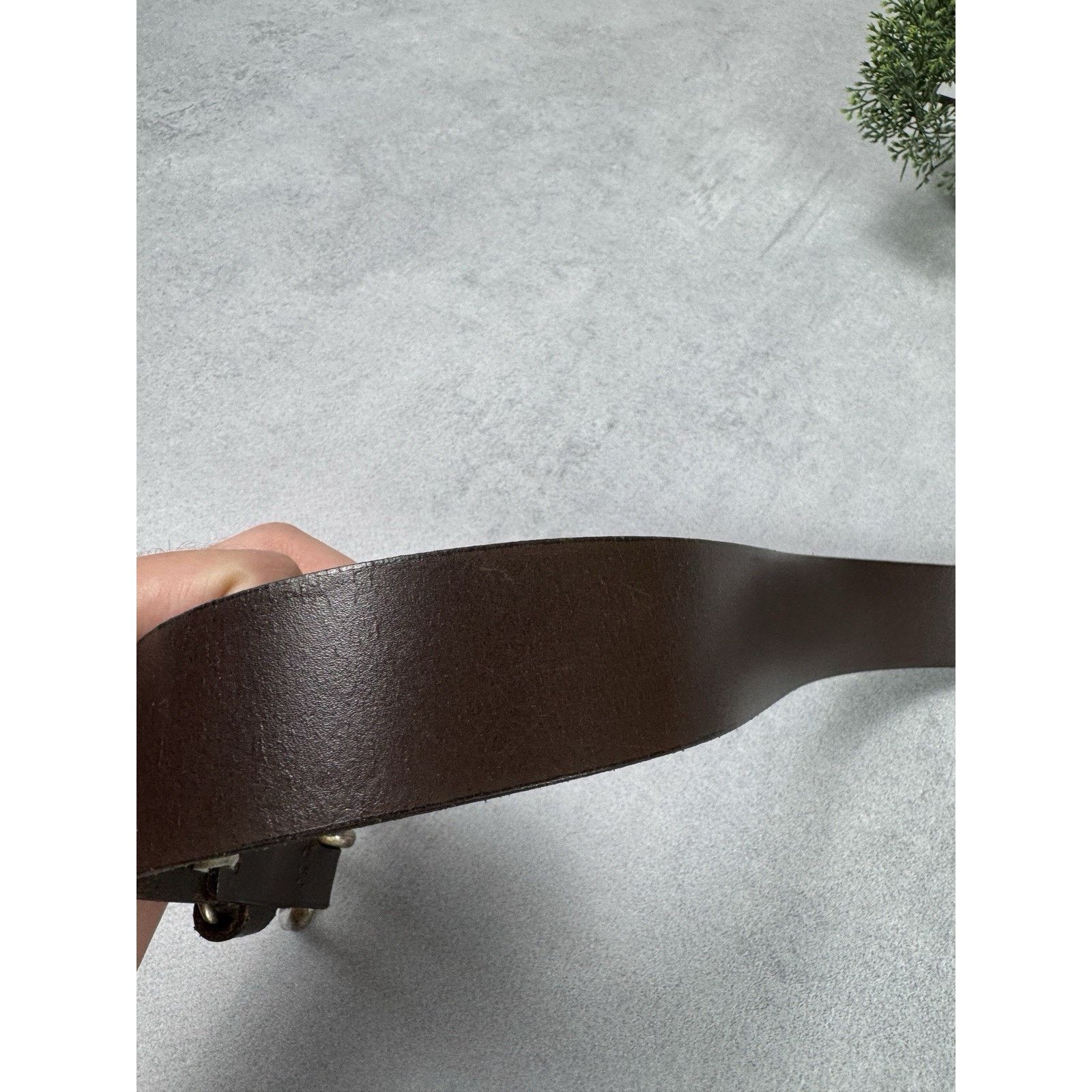 Levi's Vintage Levis Belt Logo Leather Men Brown Size 90/36 Size 36 - 3 Thumbnail