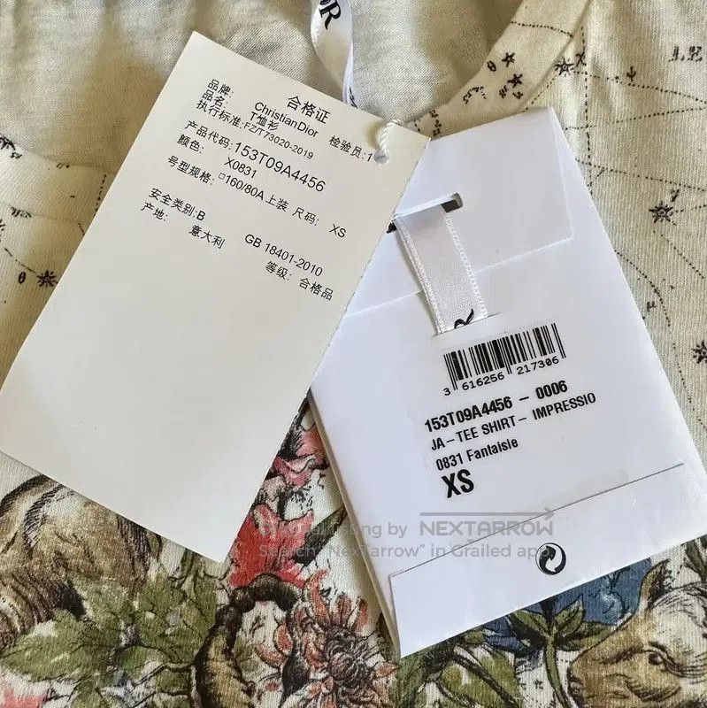 Other Dior Summer White Cotton Graphic T. Size XS / US 0-2 / IT 36-38 - 2 Thumbnail