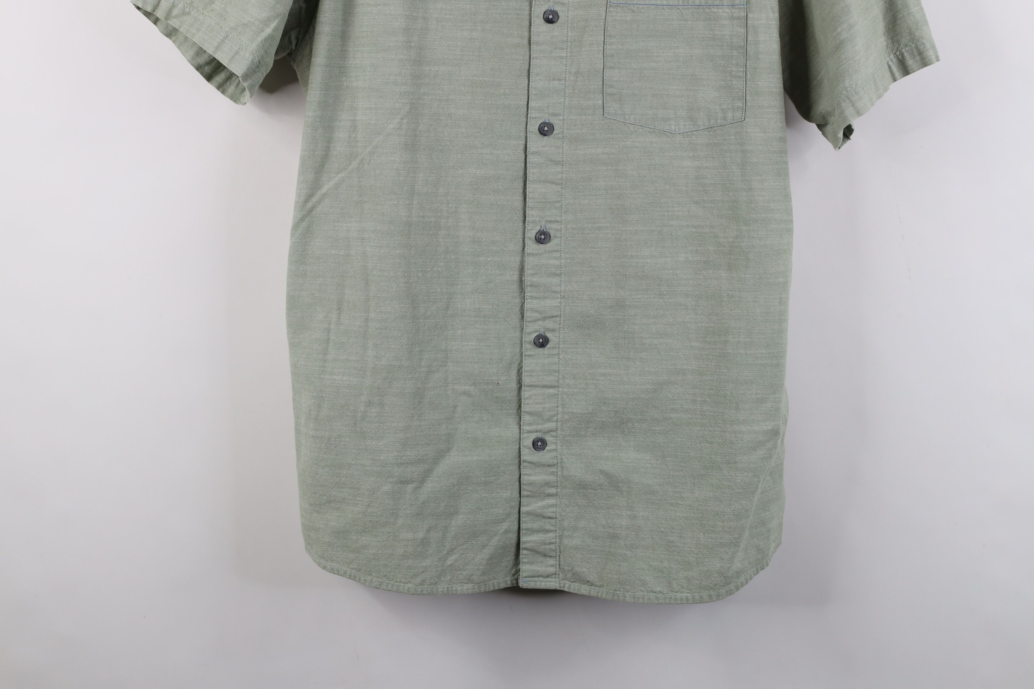 Oakley Vintage Oakley O Logo Chambray Collared Button Shirt Green Size US L / EU 52-54 / 3 - 3 Thumbnail