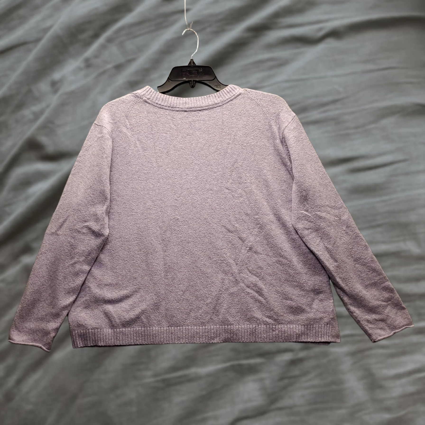 J. Jill J. Jill Sweater Womens Size M Purple Knit Oversized Crew Neck Pullover Size M / US 6-8 / IT 42-44 - 1 Thumbnail