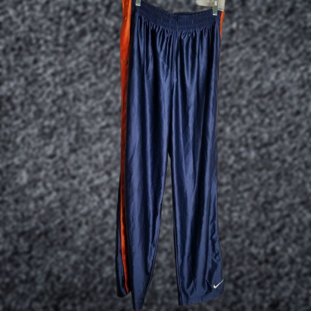 Nike Vtg L Rare Nike Sport Blue Trackpants Nike Sports Pants Track Pants Men Regular Blue Tear Away Buttons Thailand Vintage Nike Sport Sports 90s Size US 33 - 1 Thumbnail