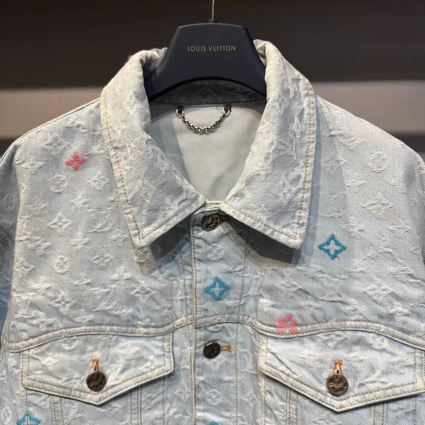 Louis Vuitton LV x Tyler color block denim jacket 50 Size US M / EU 48-50 / 2 - 2 Thumbnail