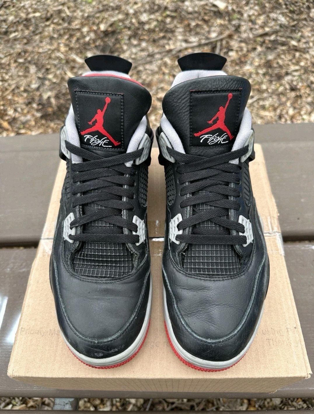 Jordan Brand Nike Air Jordan Retro 4 Bred Reimagined Size 11 Men Size US 11 / EU 44 - 2 Thumbnail