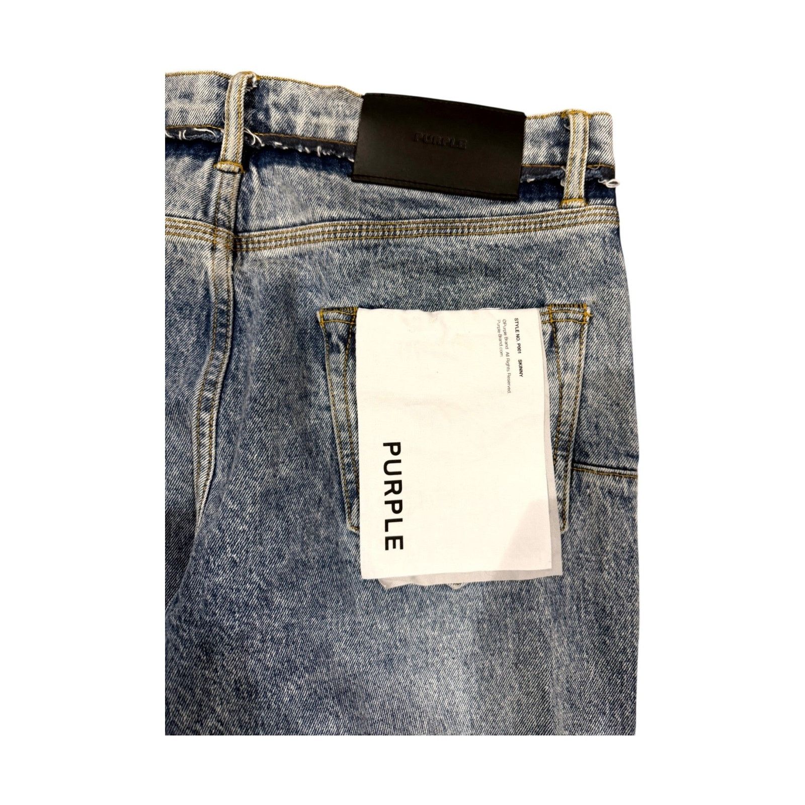 Purple Brand Purple Brand Reworked Light Wash Jeans Size US 31 - 4 Thumbnail