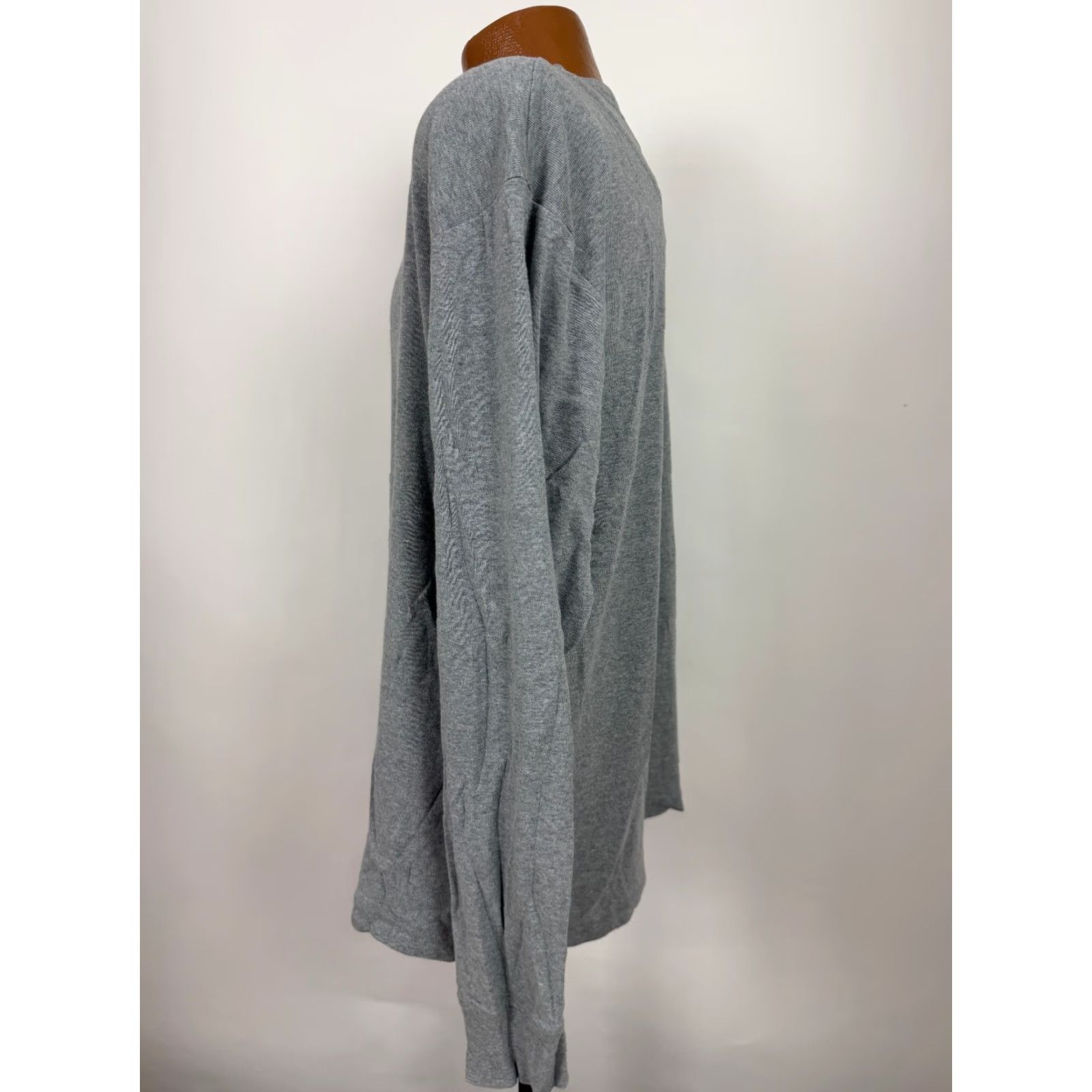 Club Room Vintage Club Room Henley Shirt XL Men Gray 90s Knit Cotton T-Shirt Hook Boxy Stretch Ribbed Outdoors Grunge Hipster 90s Size US XL / EU 56 / 4 - 6 Thumbnail