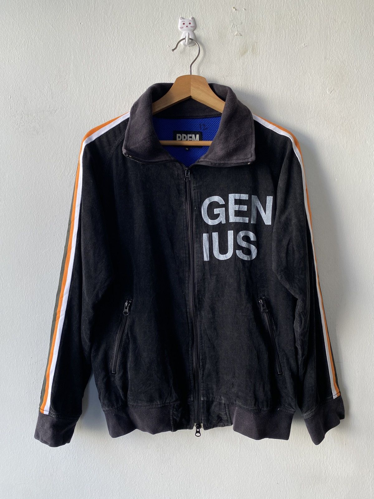 Japanese Brand 1990s - PPFM Japan ‘Genius’ Stripe Sleeve Corduroy Jacket Size US M / EU 48-50 / 2 - 3 Thumbnail