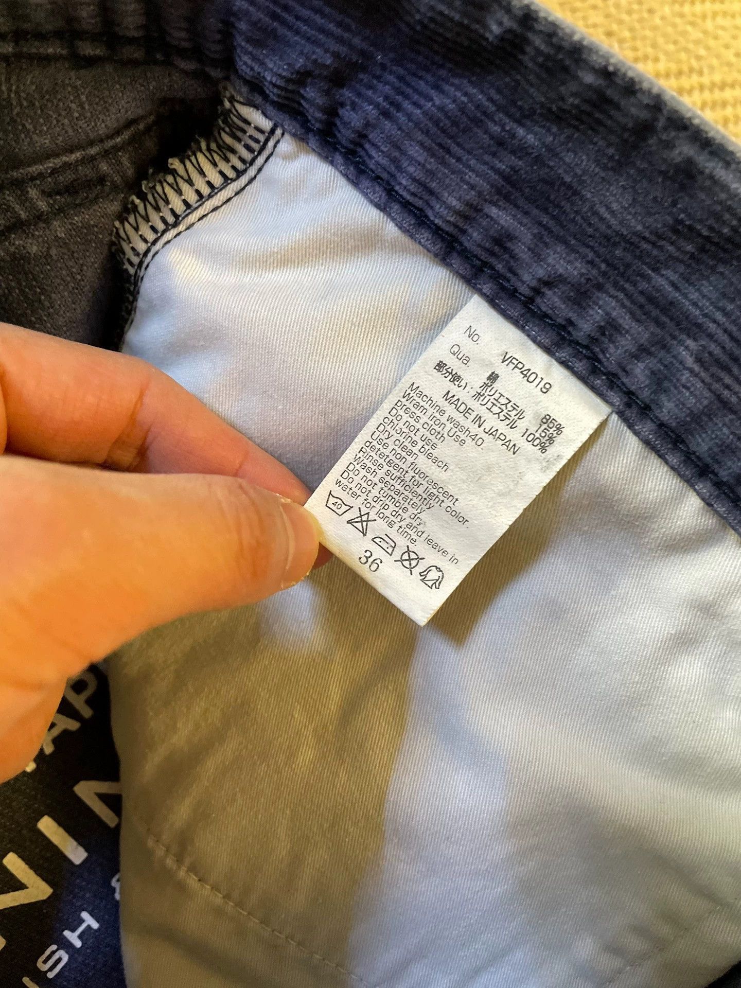 Vanquish DENIM BY VANQ & FRAGMENT Washed Corduroy Distressed Pant W36 Size US 36 / EU 52 - 8 Thumbnail