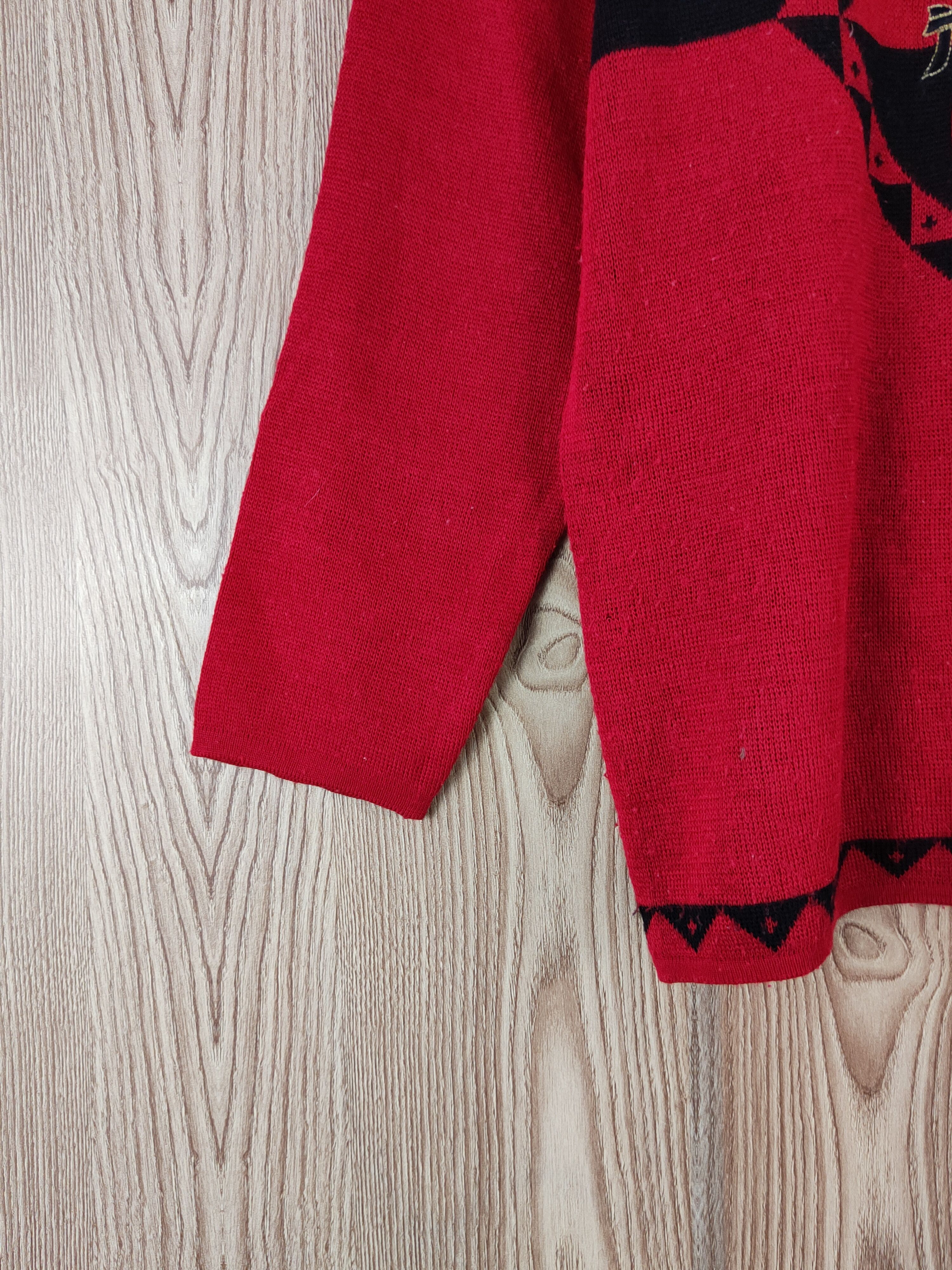 Japanese Brand × Vintage Marulinne Red Knitwear Sweatshirts #W126 Size M / US 6-8 / IT 42-44 - 5 Thumbnail
