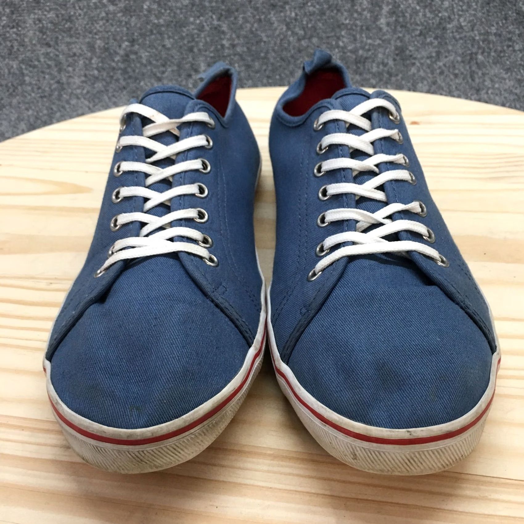 H&M H&M Shoes Womens 10.5 Casual Sneakers Comfort Flats Blue Canvas Lace Up Low Top Shoes Womens 10.5 Casual Sneakers Blue Canvas Lace Up Low Top Size L / US 10 / IT 46 - 5 Thumbnail