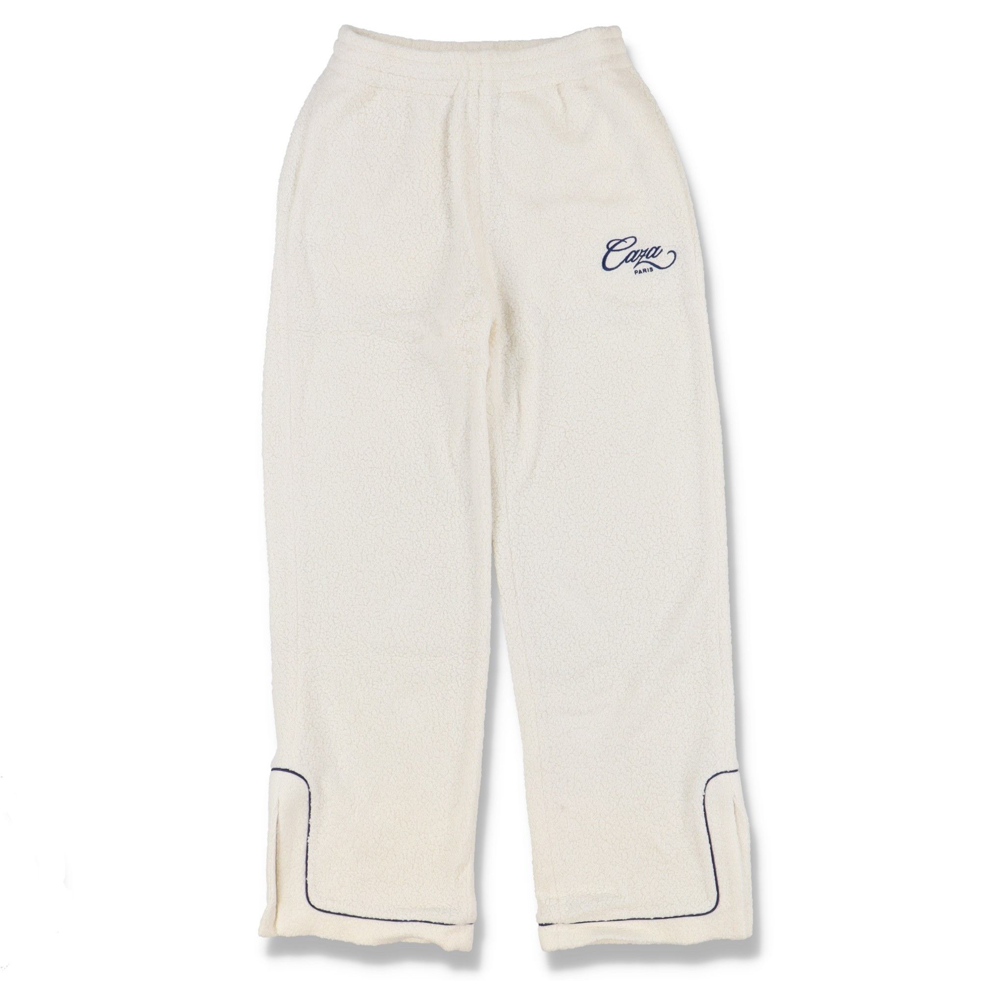 image of Casablanca White Caza Embroidered Logo Terry Track Pants, Men's (Size 34)