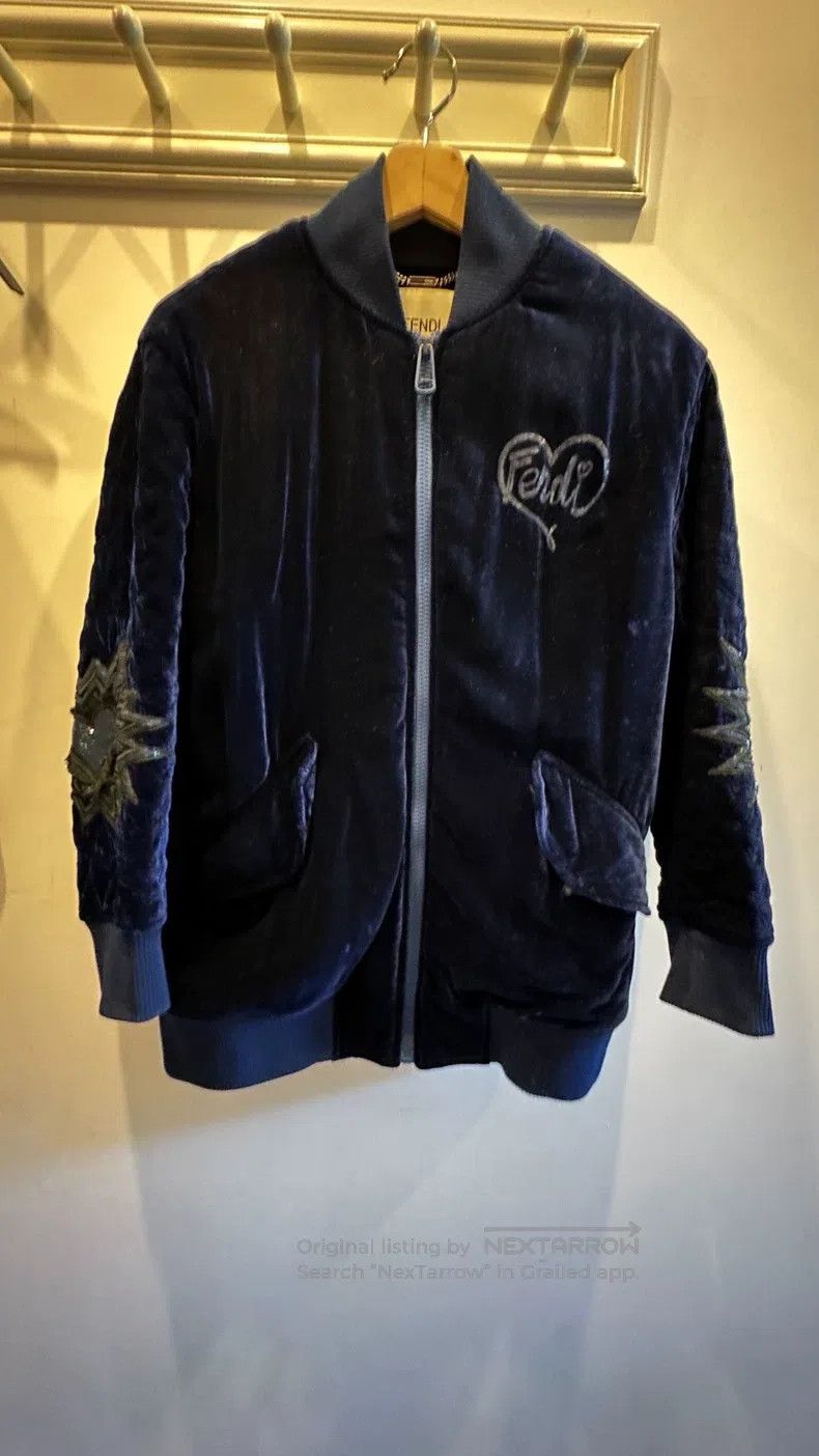 Fendi Fendi Velvet flight cotton jacket Size XXS / US 00 / IT 34 - 5 Thumbnail