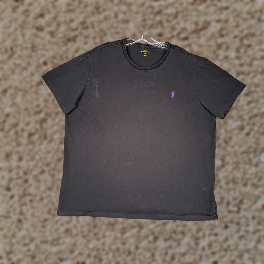 Ralph Lauren VINTAGE Ralph Lauren Shirt Men XL Black Crew Short Sleeve Cotton Jersey Logo Embroidered Classic 90s Sports Size US XL / EU 56 / 4 - 1 Thumbnail