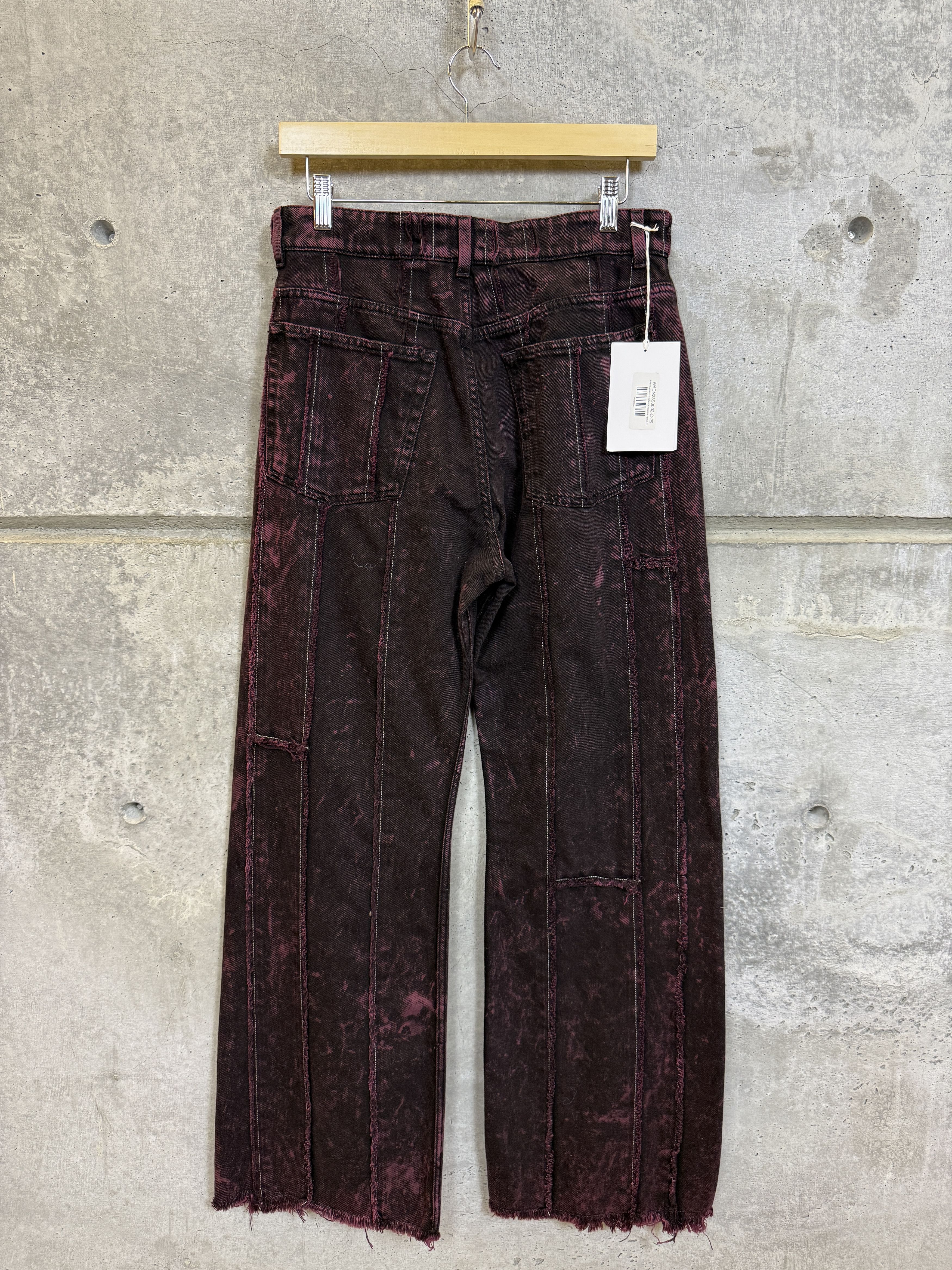 Acne Studios $950 Acne Studios Loose Fit Distressed Striped Jeans Size 29" - 6 Thumbnail