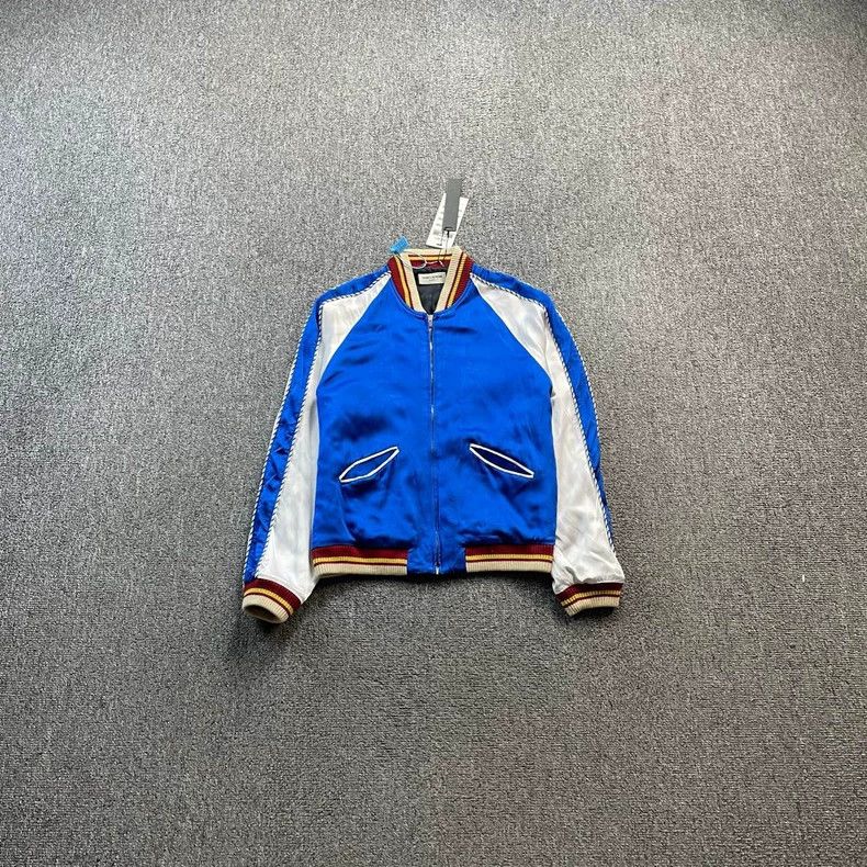 Saint Laurent Paris Saint Laurent Blue Silk School Uniform Jacket Size US M / EU 48-50 / 2 - 1 Thumbnail