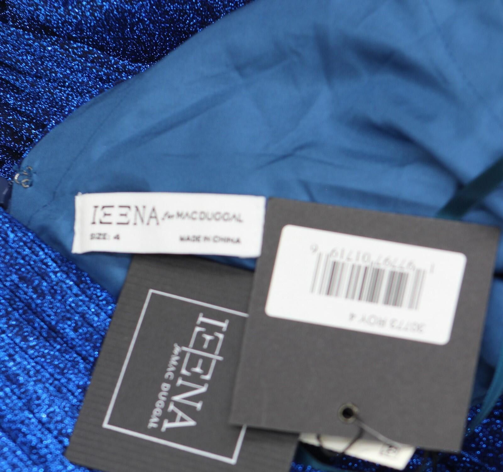 Other Nwt Ieena By Mac Duggal Dress Gown Royal Navy Blue 4 Size S / US 4 / IT 40 - 4 Thumbnail