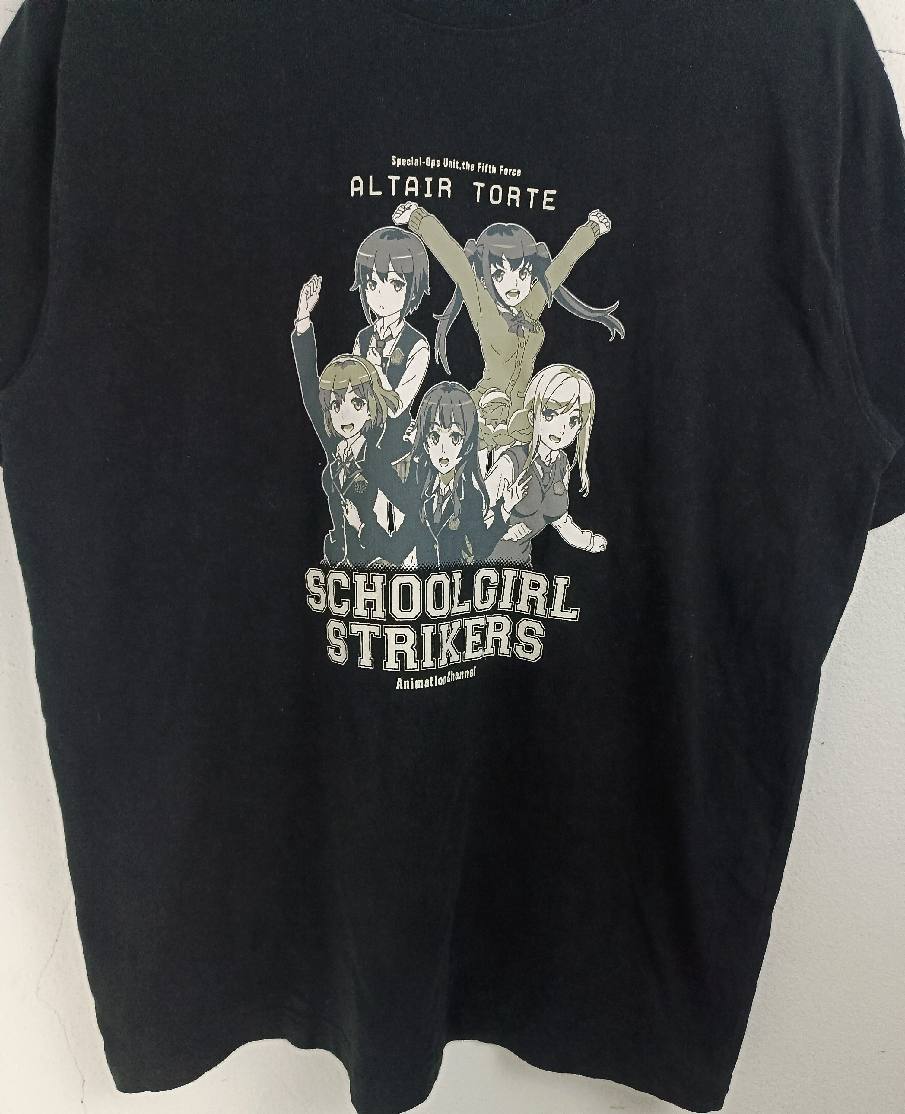 Anime VINTAGE SCHOOLGIRL STRIKERS ALTAIR TORTE ANIME TEE VERY RARE Size US L / EU 52-54 / 3 - 7 Thumbnail
