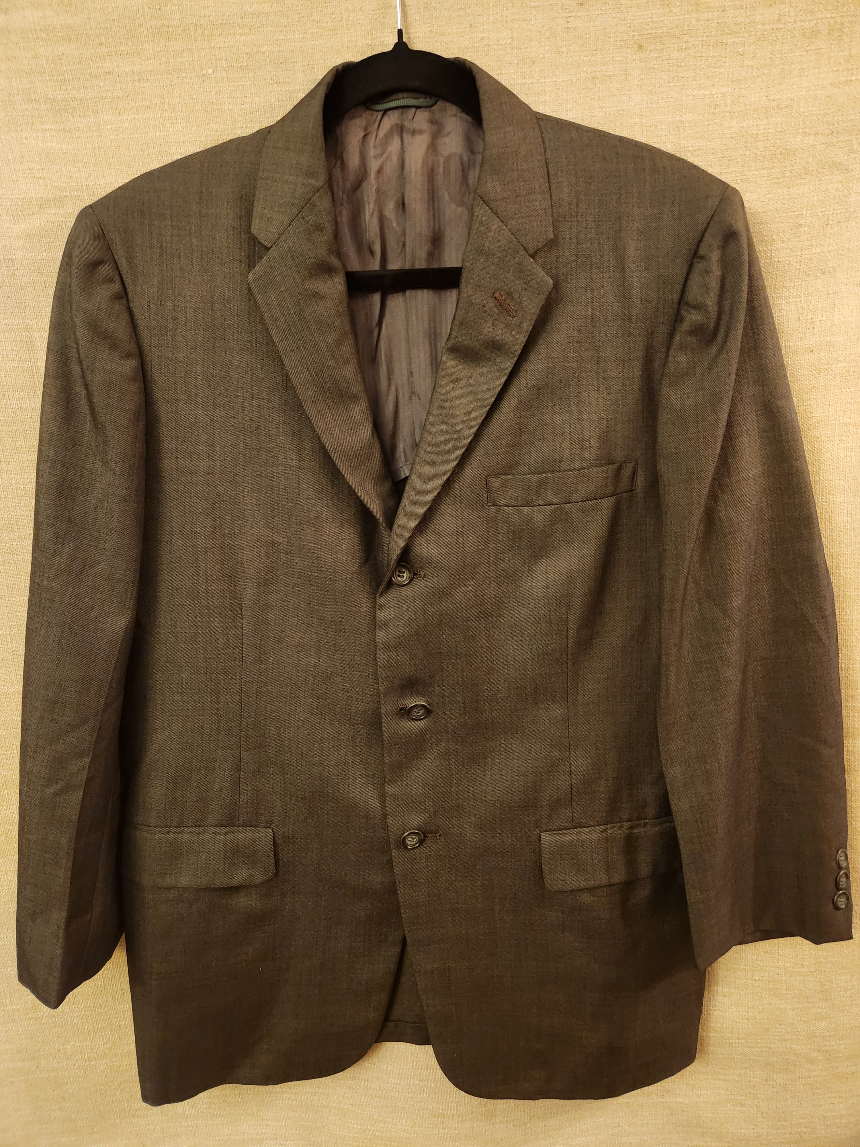 Sears Vintage 60's Fashion Tailored Gray Mod 3 Button Blazer Size 38S - 1 Thumbnail