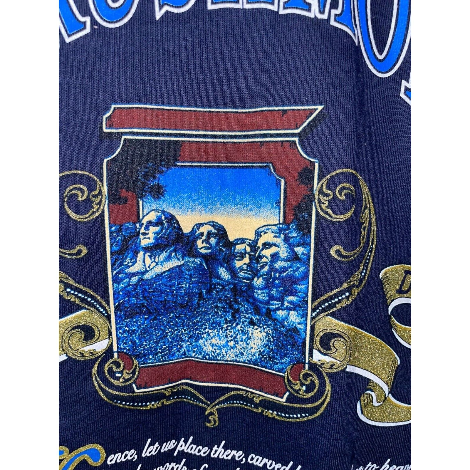 Fruit Of The Loom Vintage Mount Rushmore Shirt SD South Dakota President Tee L Size US L / EU 52-54 / 3 - 5 Thumbnail