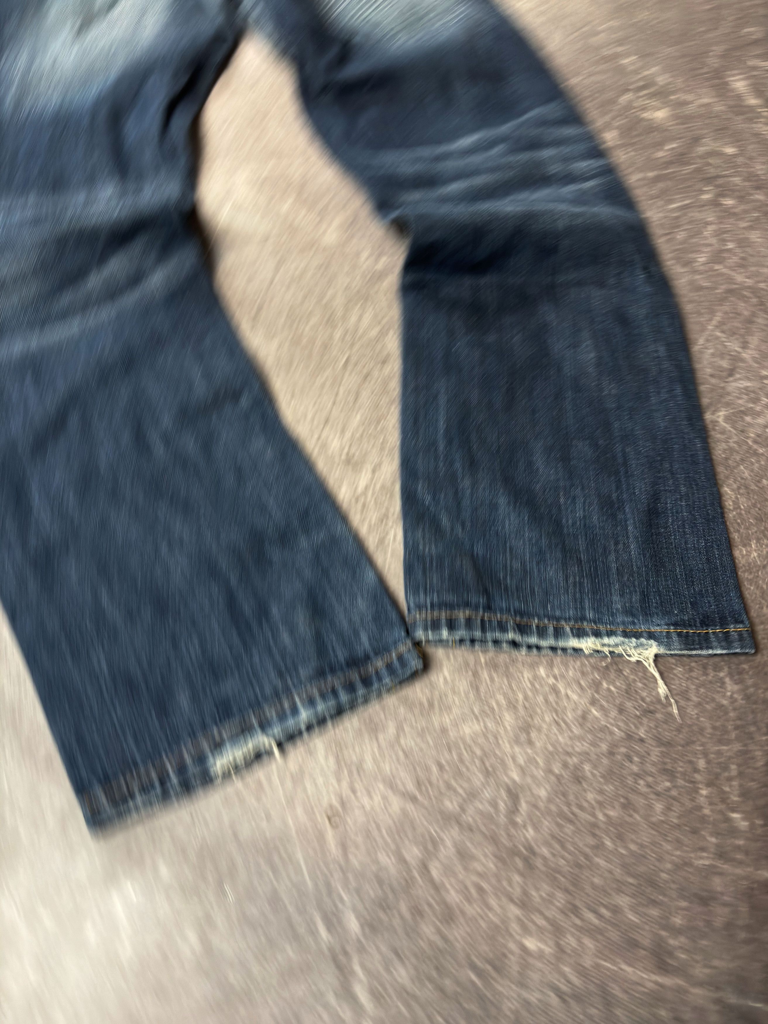 Yohji Yamamoto Y2K Blue Jeans Straight Baggy Vintage Washed Streetwear Fit Size US 32 / EU 48 - 6 Thumbnail