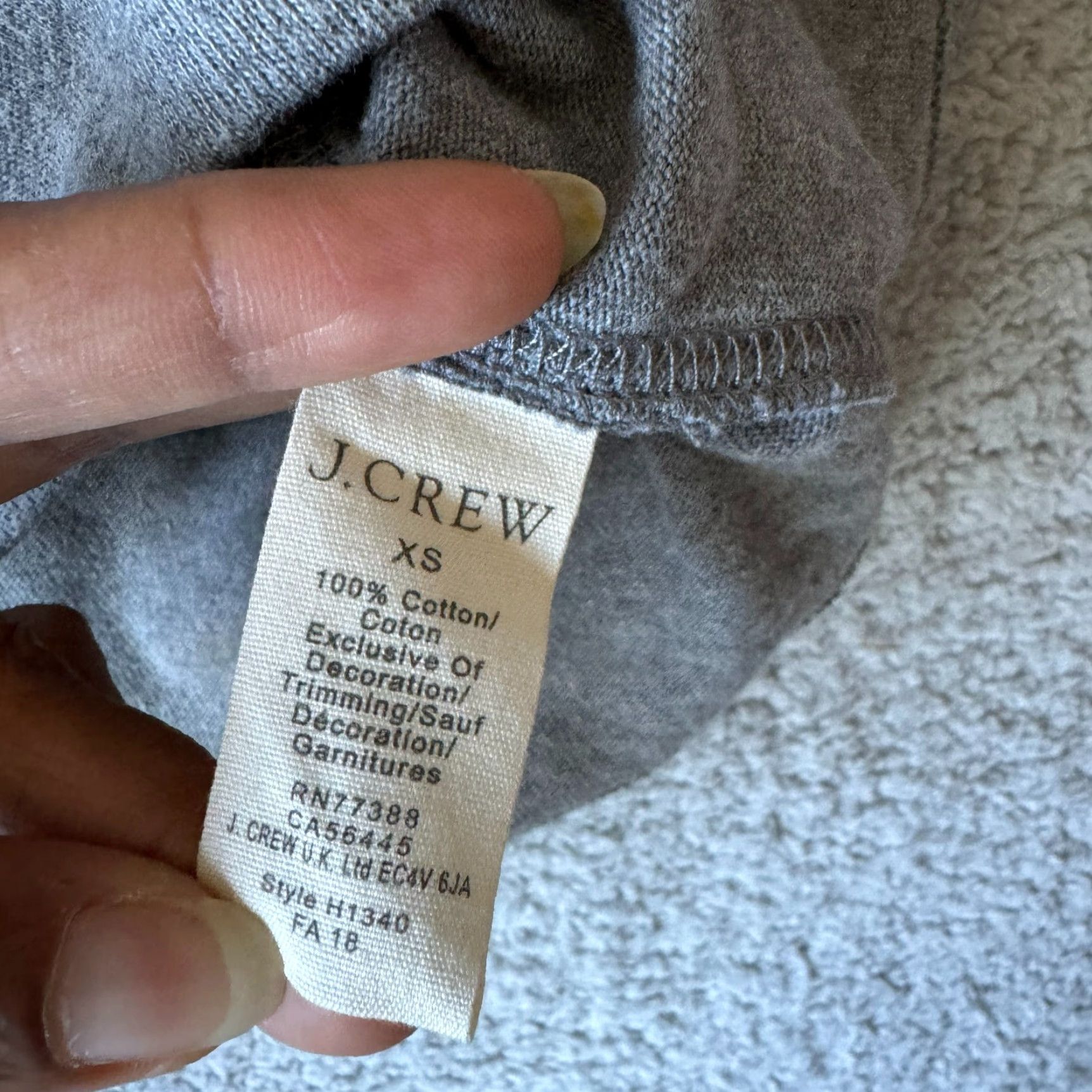 J.Crew VINTAGE? No. NEW J. Crew Mercantile Sweater Mens XS Gray 1/4 Zip Pullover Knit? Wait. Size US XS / EU 42 / 0 - 4 Thumbnail