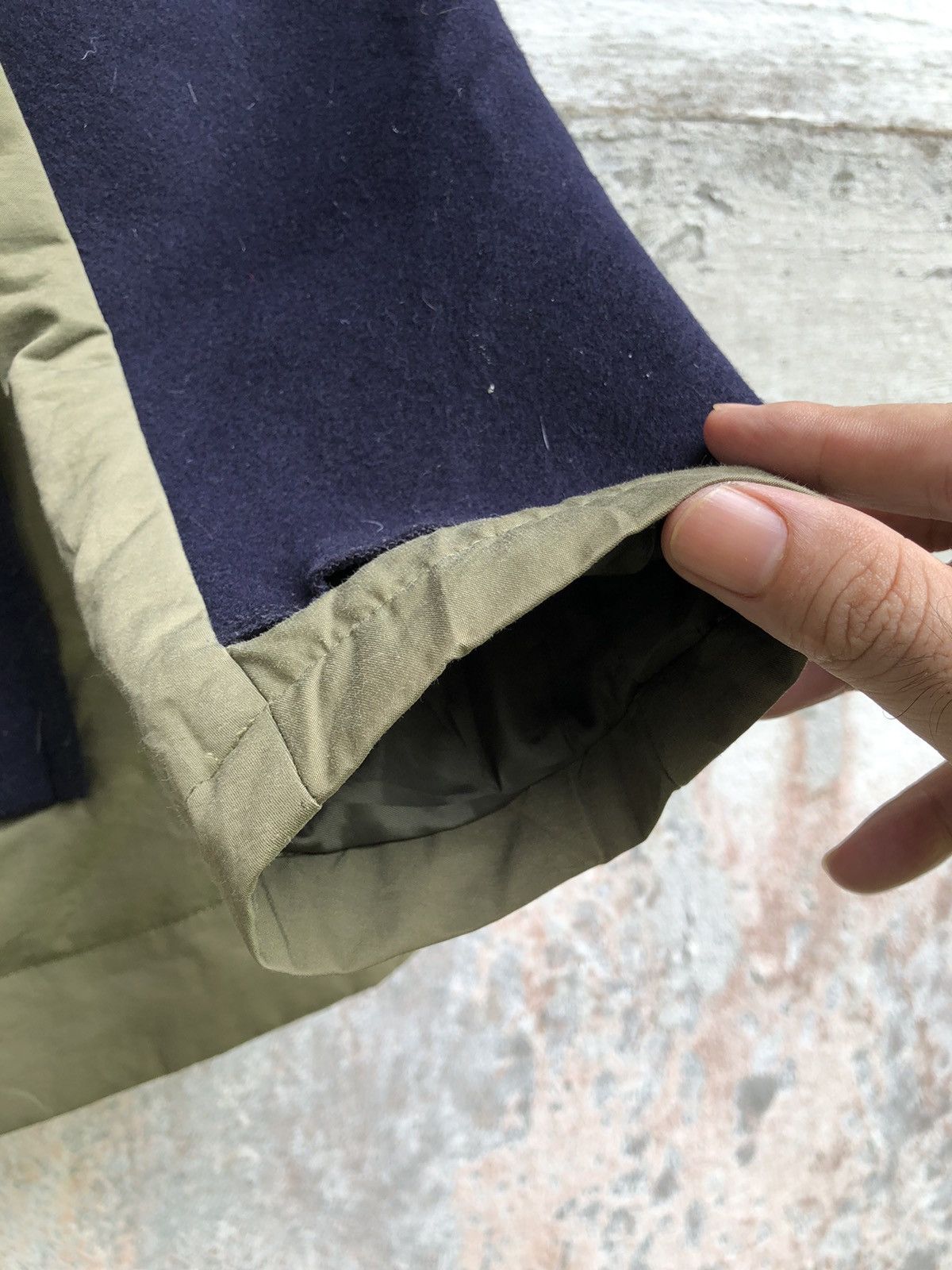 Designer × Japanese Brand Bittoko Double Breast Reconstruct Nylon Wool Jacket Size S / US 4 / IT 40 - 10 Thumbnail