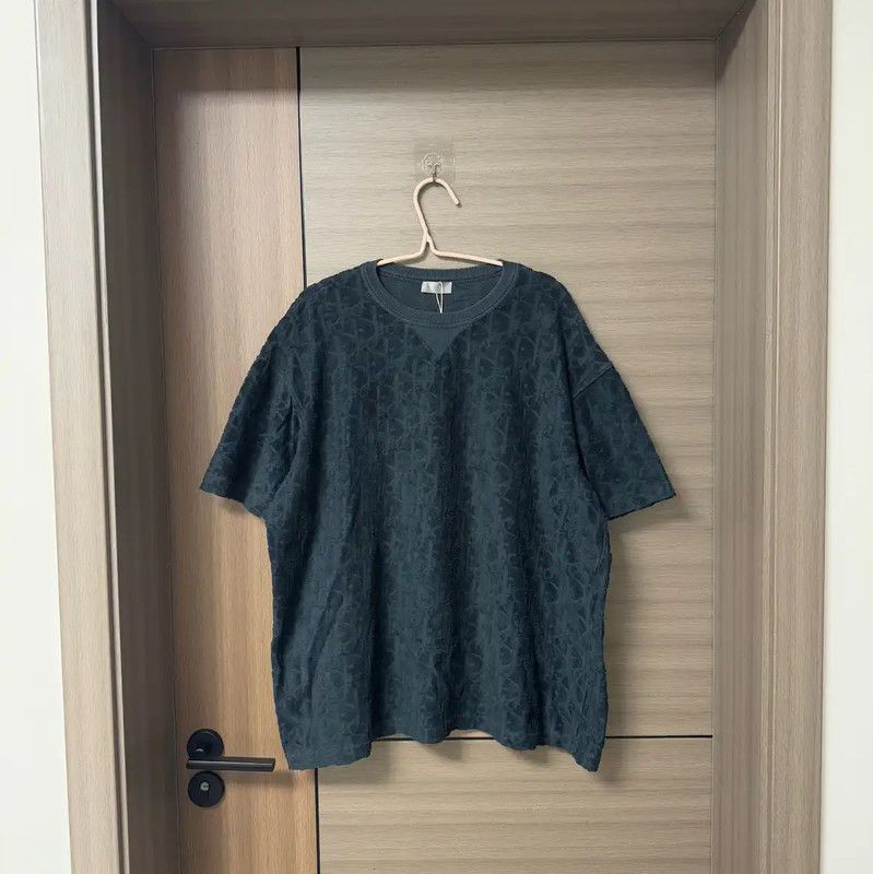 Dior Dior Men's XL Charcoal Cotton T-Shirt 0089 Size US XL / EU 56 / 4 - 1 Thumbnail