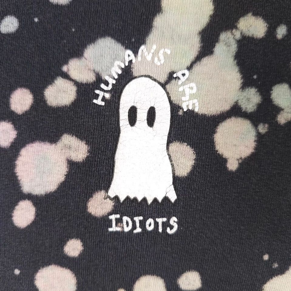 Vintage VINTAGE Jac Vanek Ghost T Shirt Mens Size Small Gray Bleached Humans Are Idiots Size US S / EU 44-46 / 1 - 3 Thumbnail