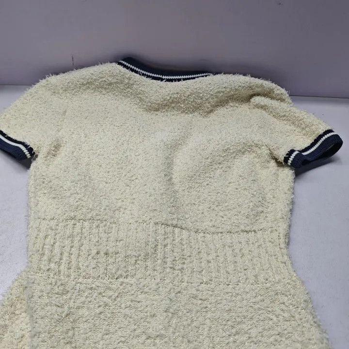 Chanel Chanel Tweed Short Sleeve Dress with Pockets Size S / US 4 / IT 40 - 6 Thumbnail