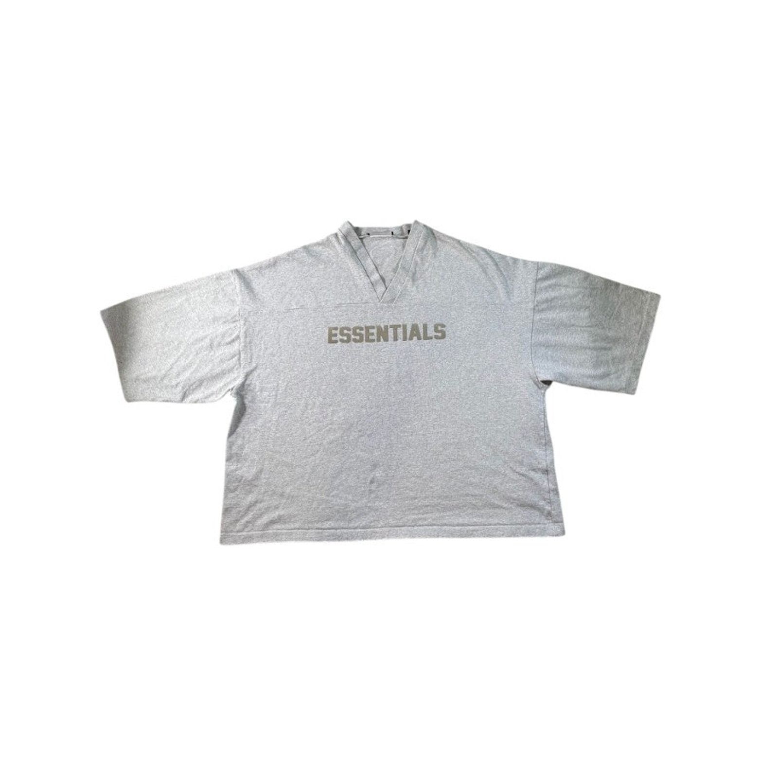 Essentials Essentials "3D Silicon Applique Heather" Grey Sweater Size US XXL / EU 58 / 5 - 1 Thumbnail