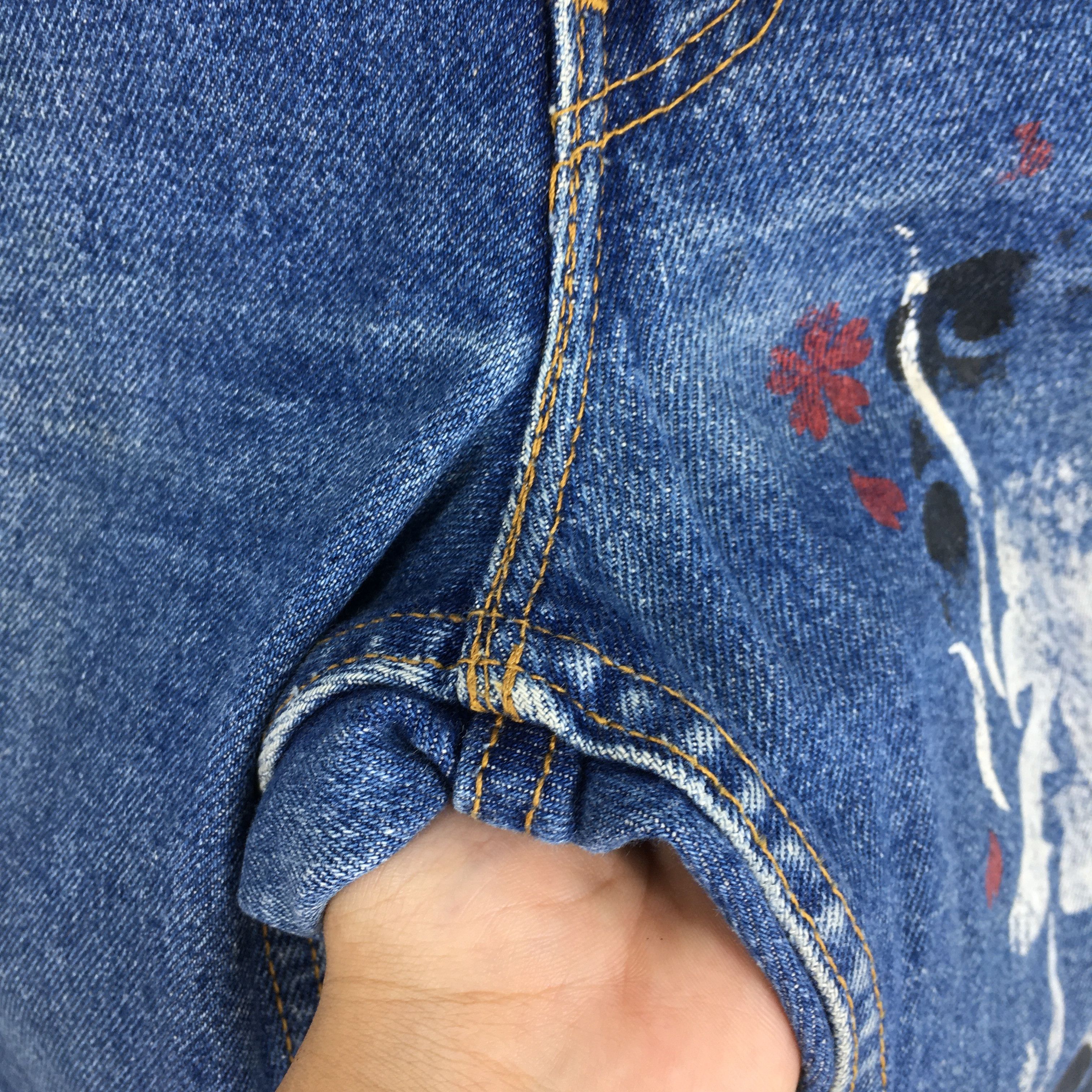 Levi's Size 29x31 Vintage 90s Levi's 517 Flared Painted Jeans S627 Size US 29 - 7 Thumbnail