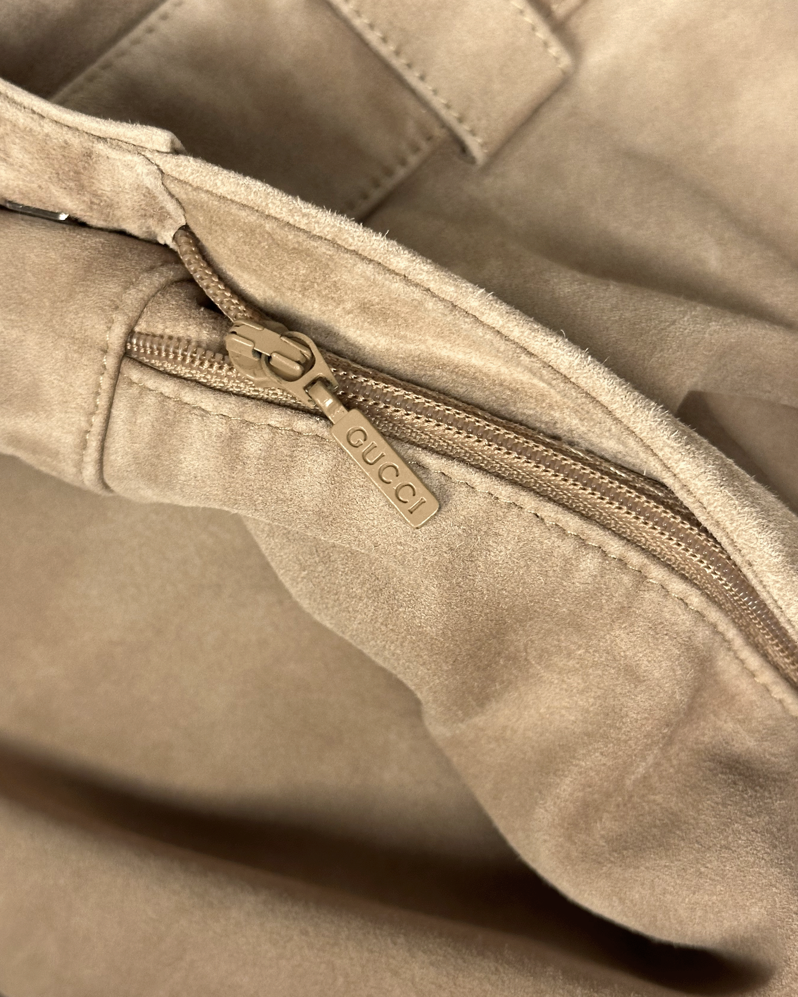Gucci Gucci Tom Ford Beige Leather Flared Pants Size US 28 / EU 44 - 12 Thumbnail