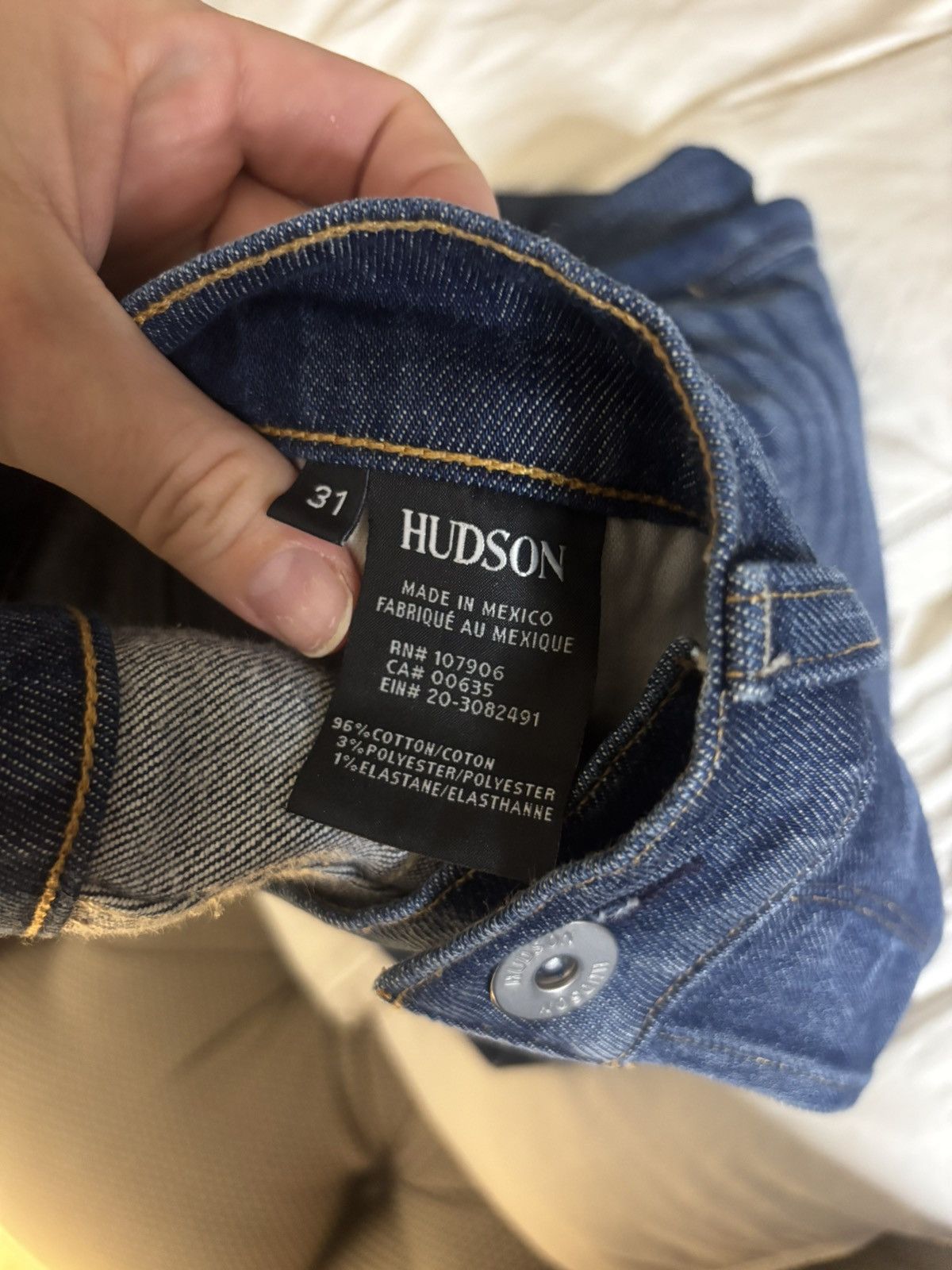 Hudson Hudson Jeans Men’s Dark Blue Straight Size US 31 - 2 Thumbnail