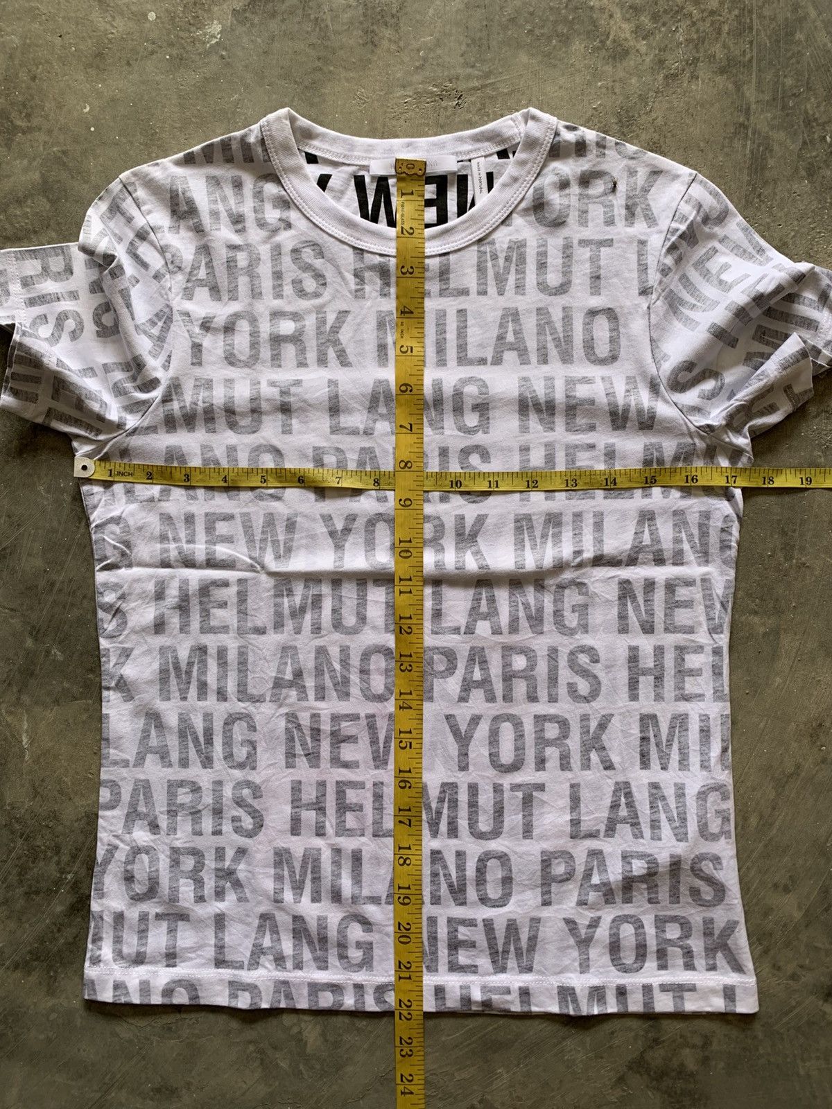 Helmut Lang Helmut Lang over print T-shirt Size US S / EU 44-46 / 1 - 11 Thumbnail