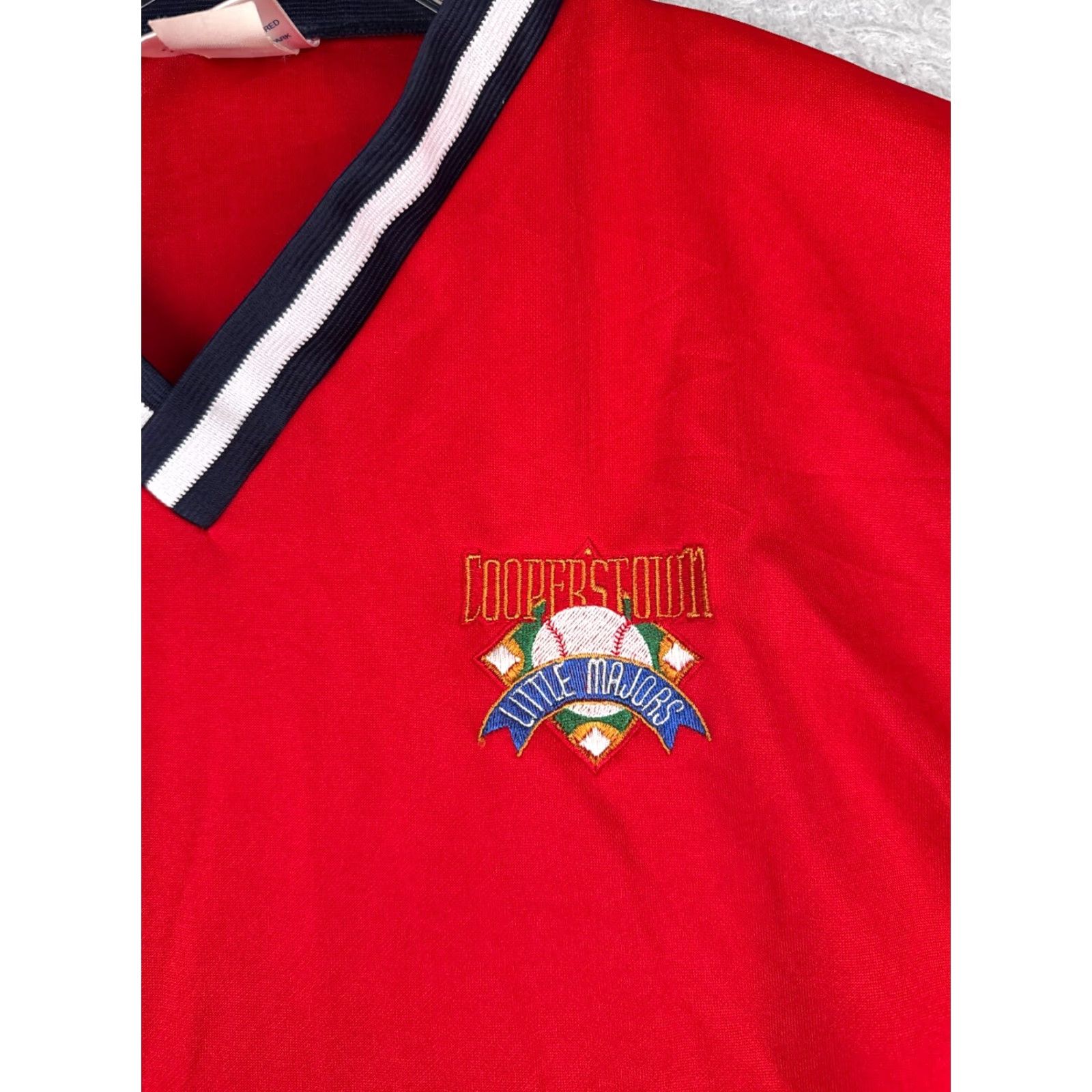 Vintage Cooperstown Dreams Park Shirt Adult Large Red V-Neck Little Majors #2 Baseball Size US L / EU 52-54 / 3 - 6 Thumbnail