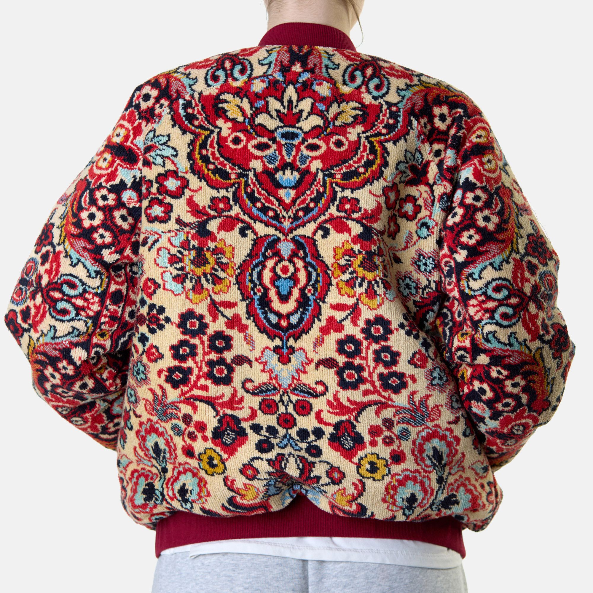 Other Handmade Vintage Carpet Bomber Jacket – Upcycled Size M / US 6-8 / IT 42-44 - 4 Thumbnail