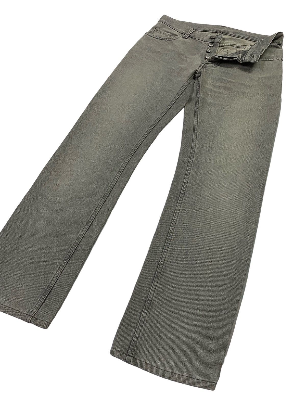 Helmut Lang Vintage Helmut Lang Raw Washed Wide Denim Pants Size US 28 / EU 44 - 18 Thumbnail