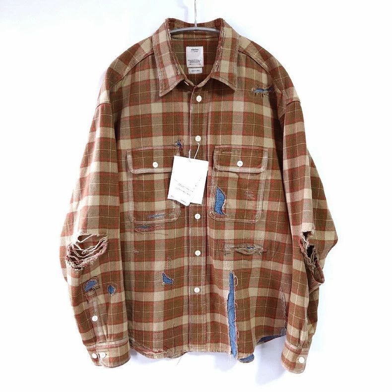 Visvim visvim 20AW LUMBER CHECK L/S CRASH DESTRUCTION FLANEL PLANK Size US S / EU 44-46 / 1 - 1 Thumbnail