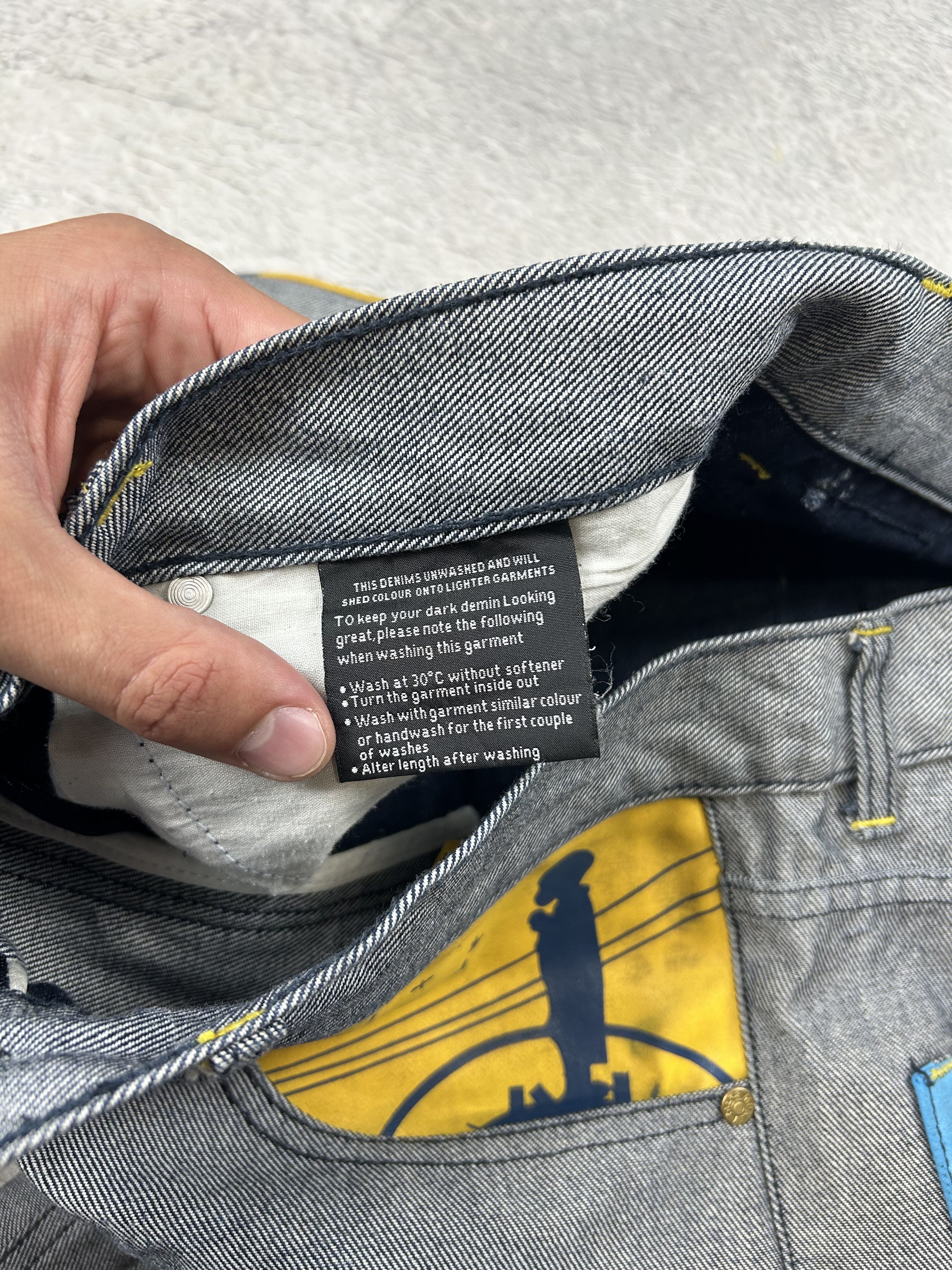 JNCO × Japanese Brand CRAZY vintage Money Talks jeans Big Back Logo Coogi Style Size US 36 / EU 52 - 12 Thumbnail