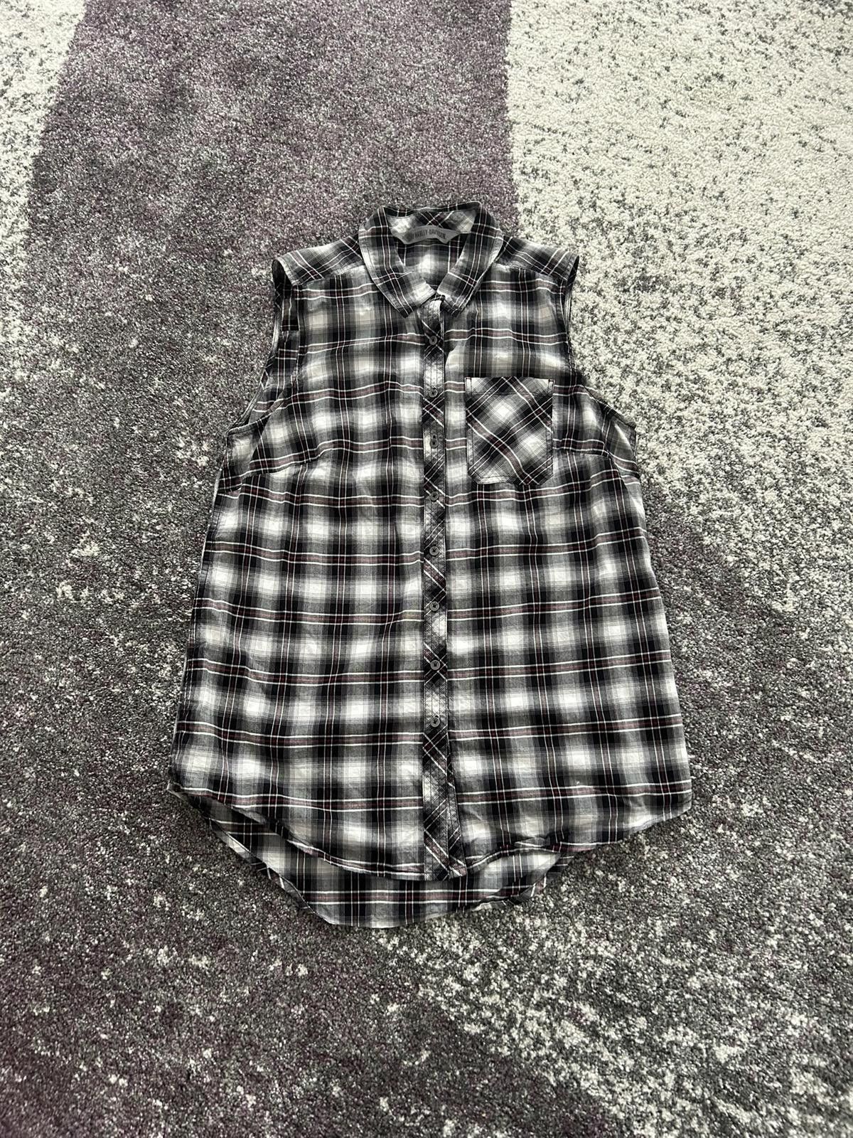 Harley Davidson Harley-Davidson HDMC Women's Sleeveless Plaid Button-Up Size ONE SIZE - 1 Thumbnail