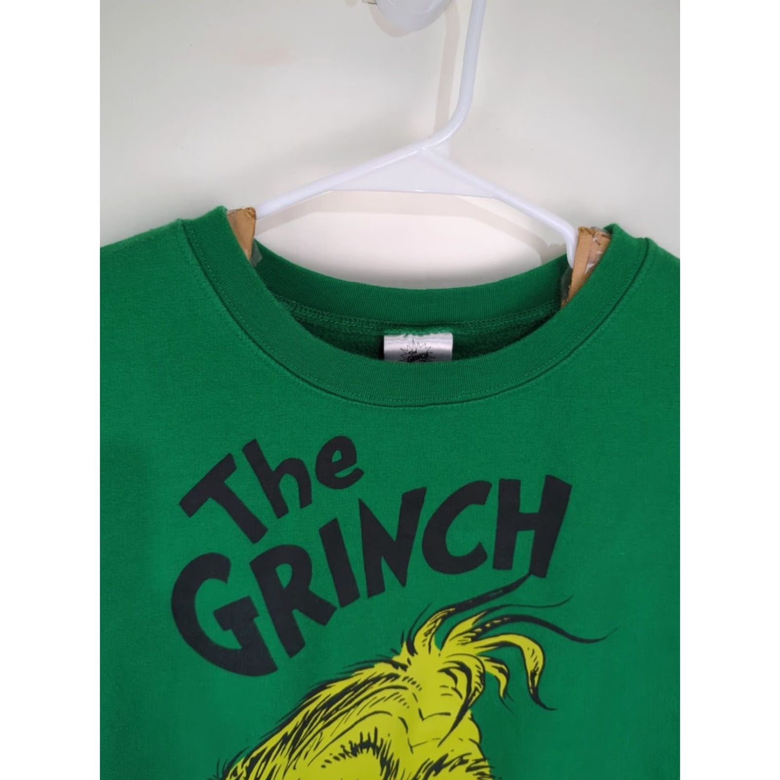 Vintage Dr. Seuss Grinch Sweatshirt XL Green Christmas Cartoon Women's Sweater Size XL / US 12-14 / IT 48-50 - 4 Thumbnail