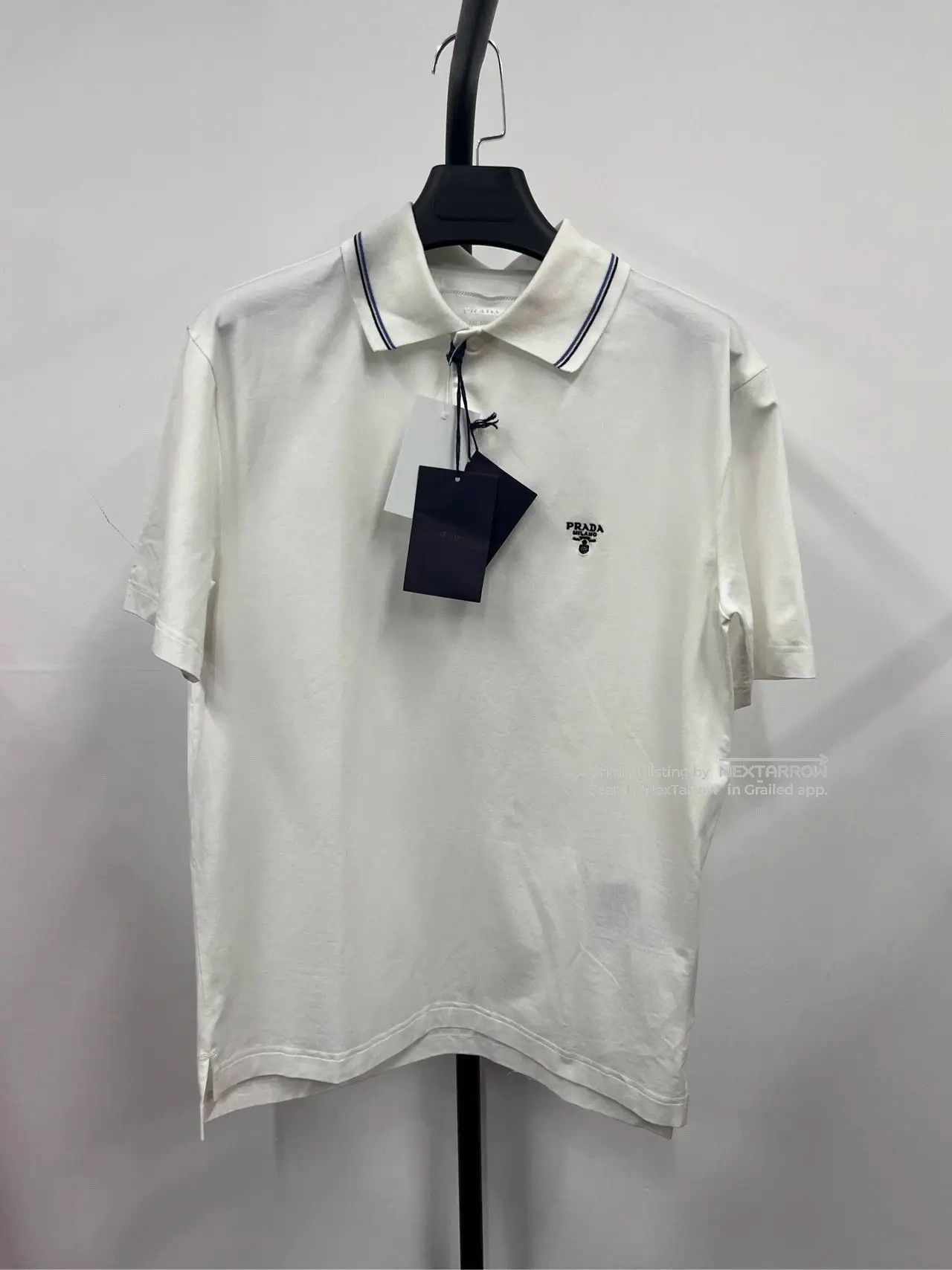 Prada Prada SS22 Logo Polo Shirt White Men S New Size US S / EU 44-46 / 1 - 1 Thumbnail