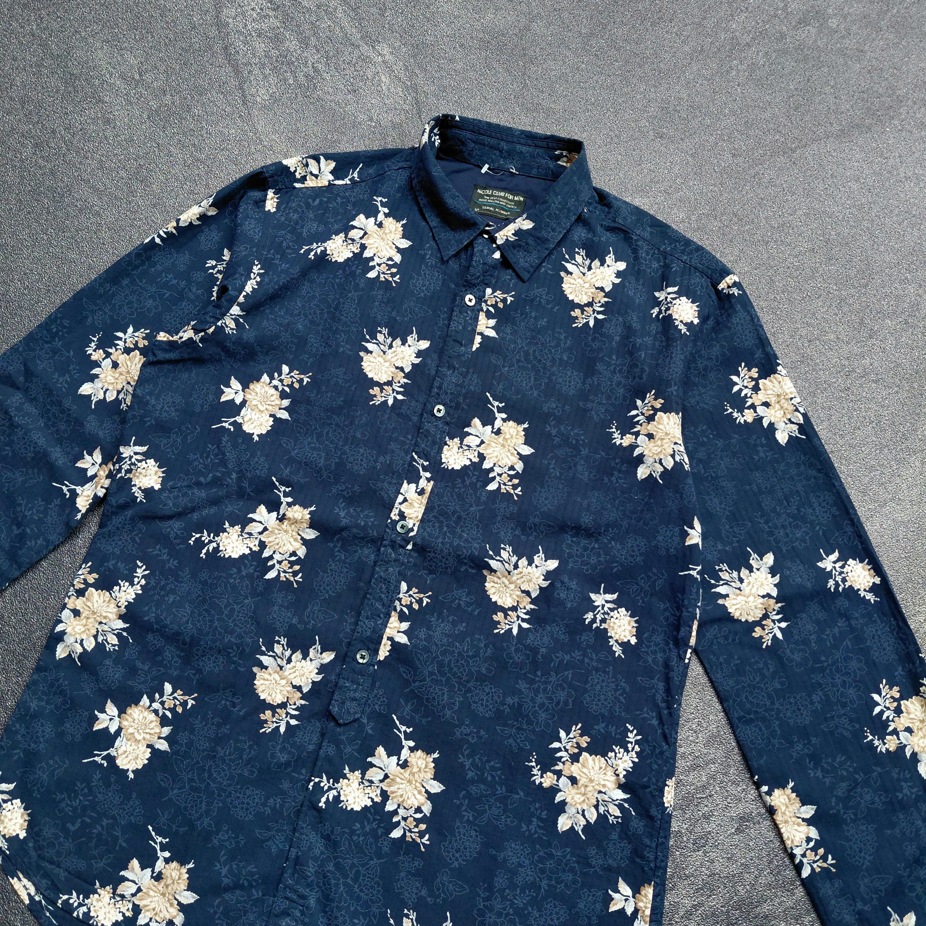 Nicole Club Nicole Club For Men Flower Shirt Size US M / EU 48-50 / 2 - 3 Thumbnail